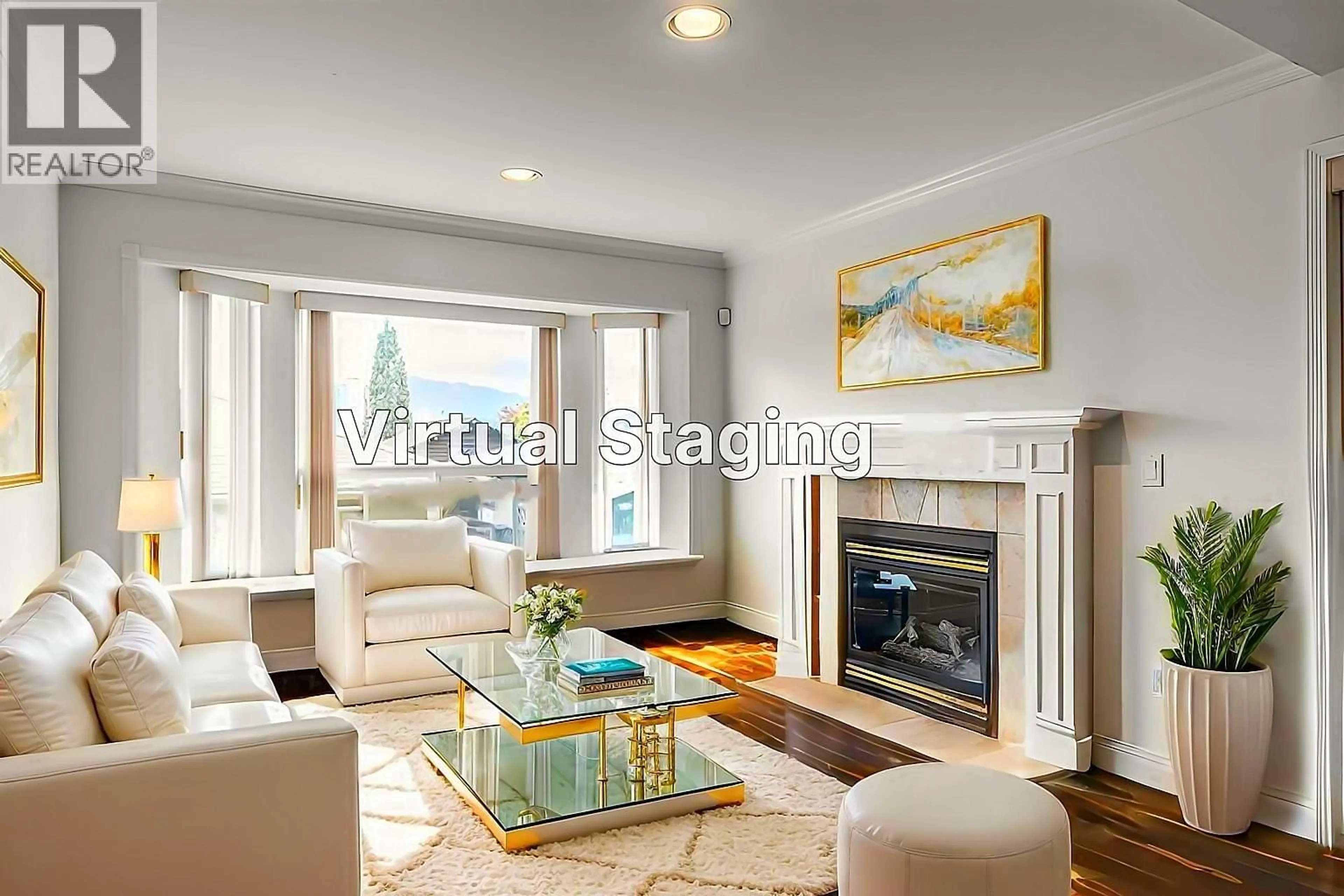 Living room with furniture, wood/laminate floor for 5057 DOMINION STREET, Burnaby British Columbia V5G1C8