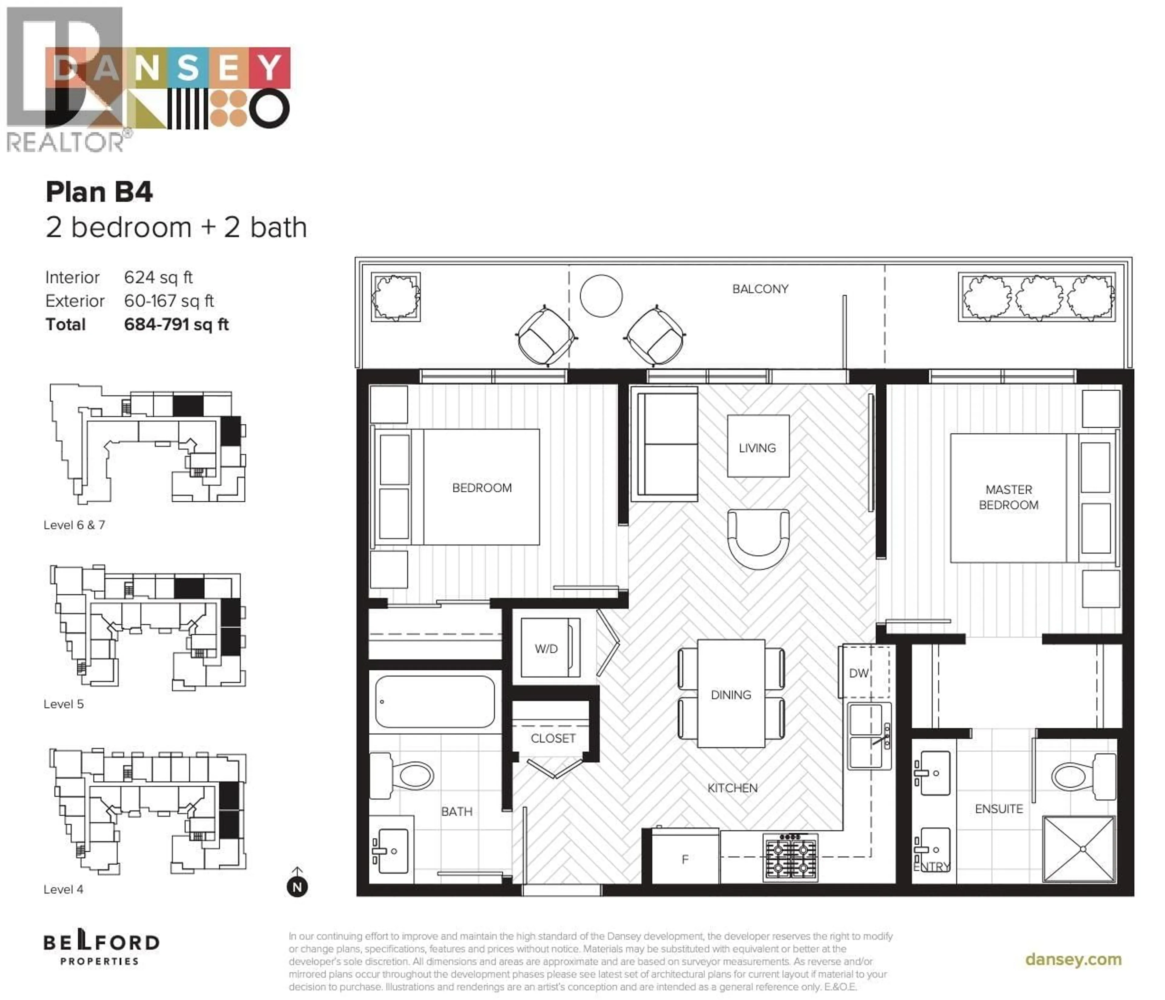 Floor plan for 704 - 599 DANSEY AVENUE, Coquitlam British Columbia V3K3E9