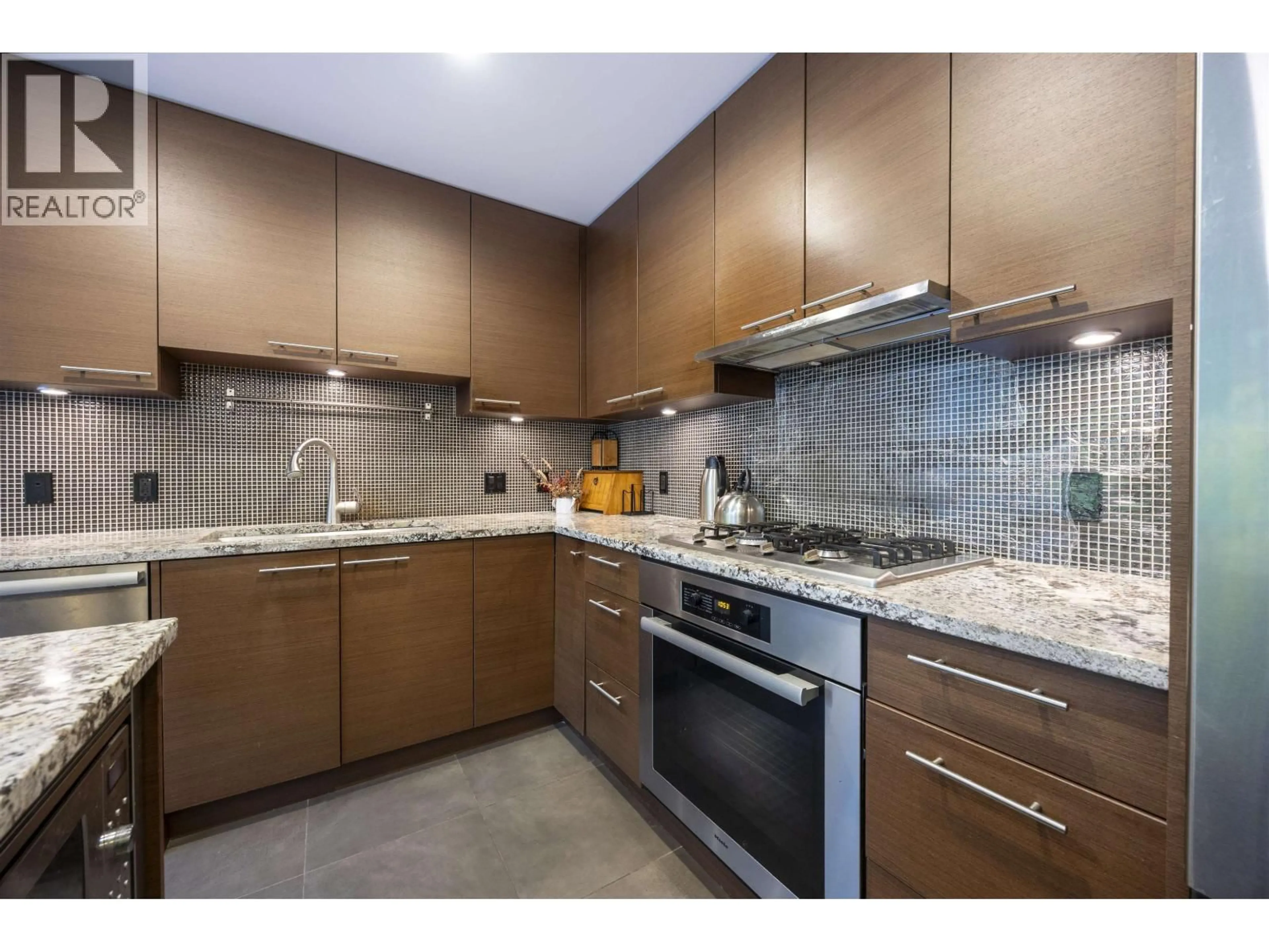 Standard kitchen, ceramic/tile floor for 205 - 6168 WILSON AVENUE, Burnaby British Columbia V5H0B2