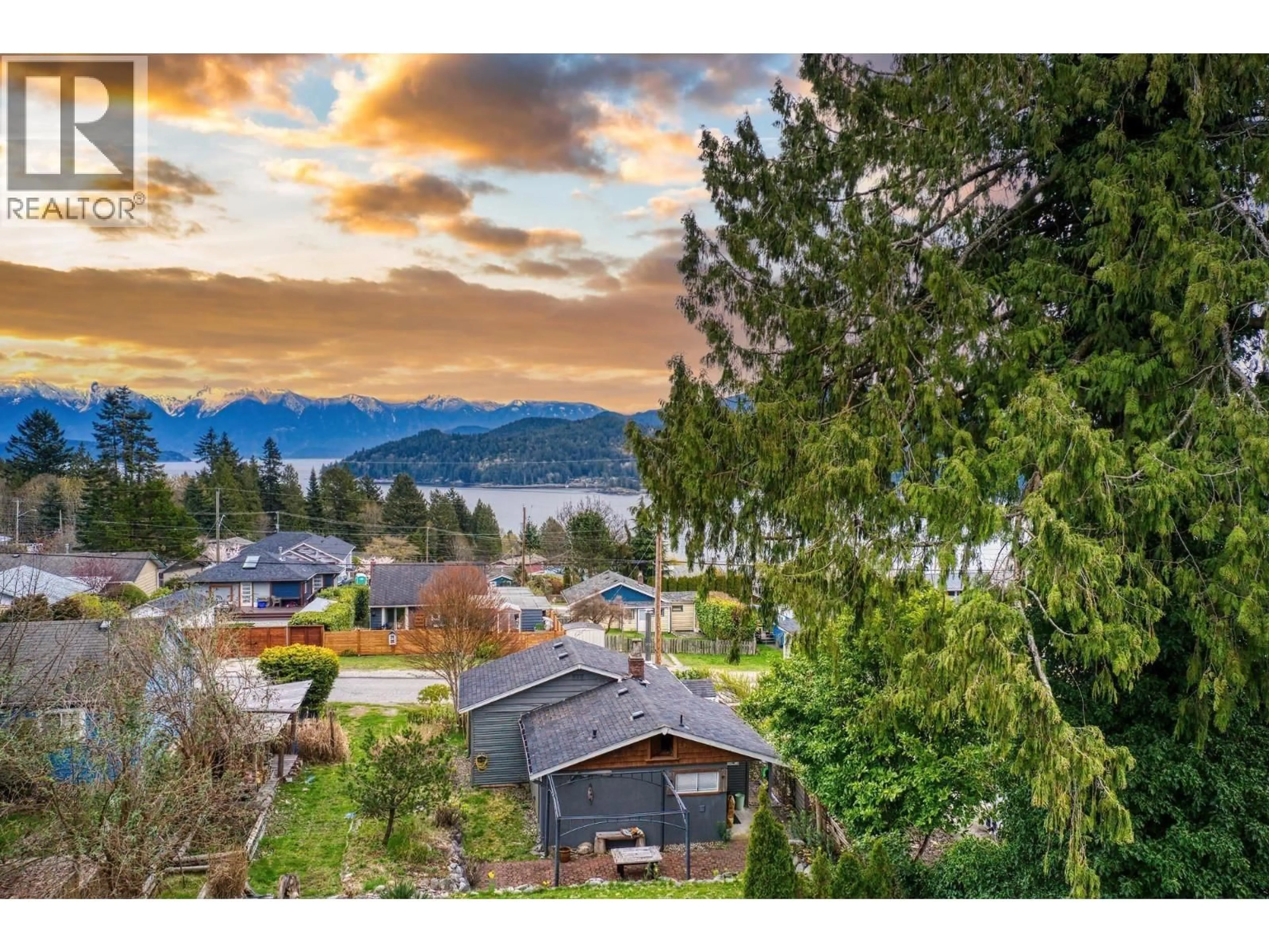 A pic from outside/outdoor area/front of a property/back of a property/a pic from drone, water/lake/river/ocean view for 640 WYNGAERT ROAD, Gibsons British Columbia V0N1V9