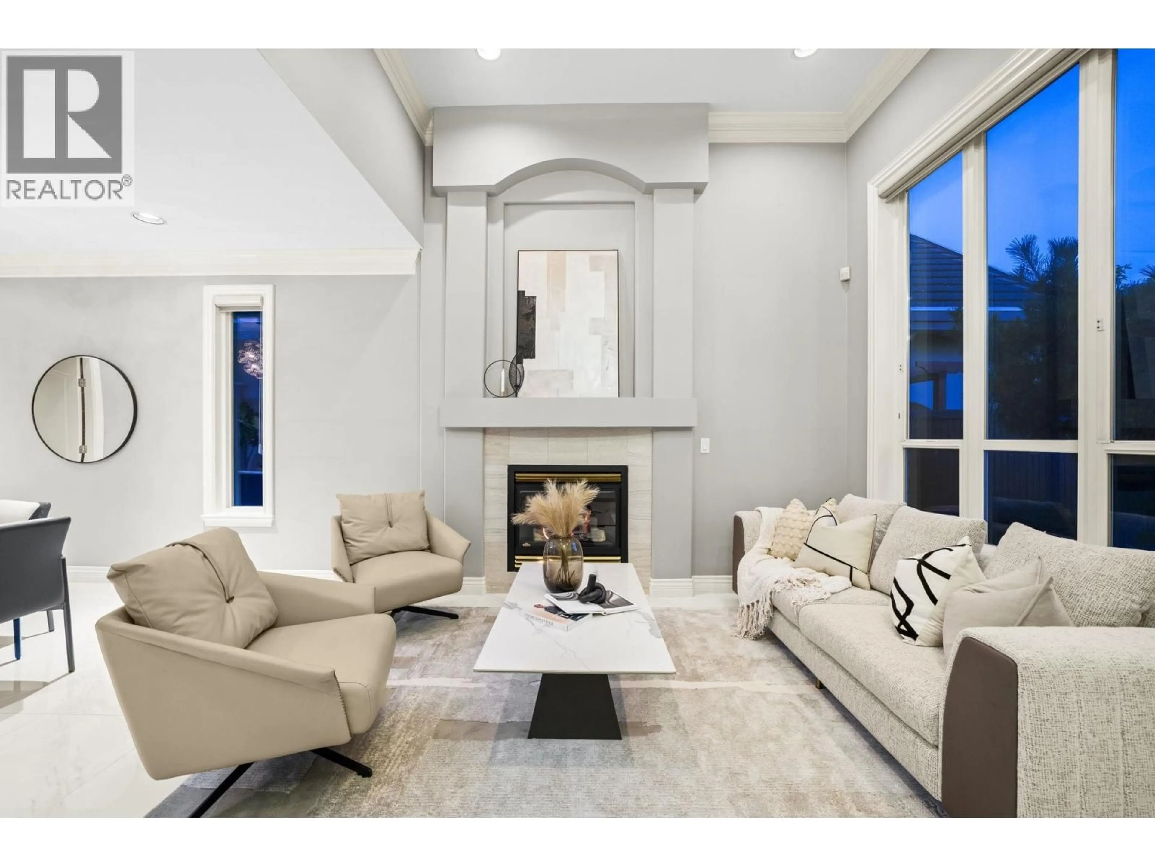 Living room with furniture, ceramic/tile floor for 6215 GARRISON COURT, Richmond British Columbia V7C5S2