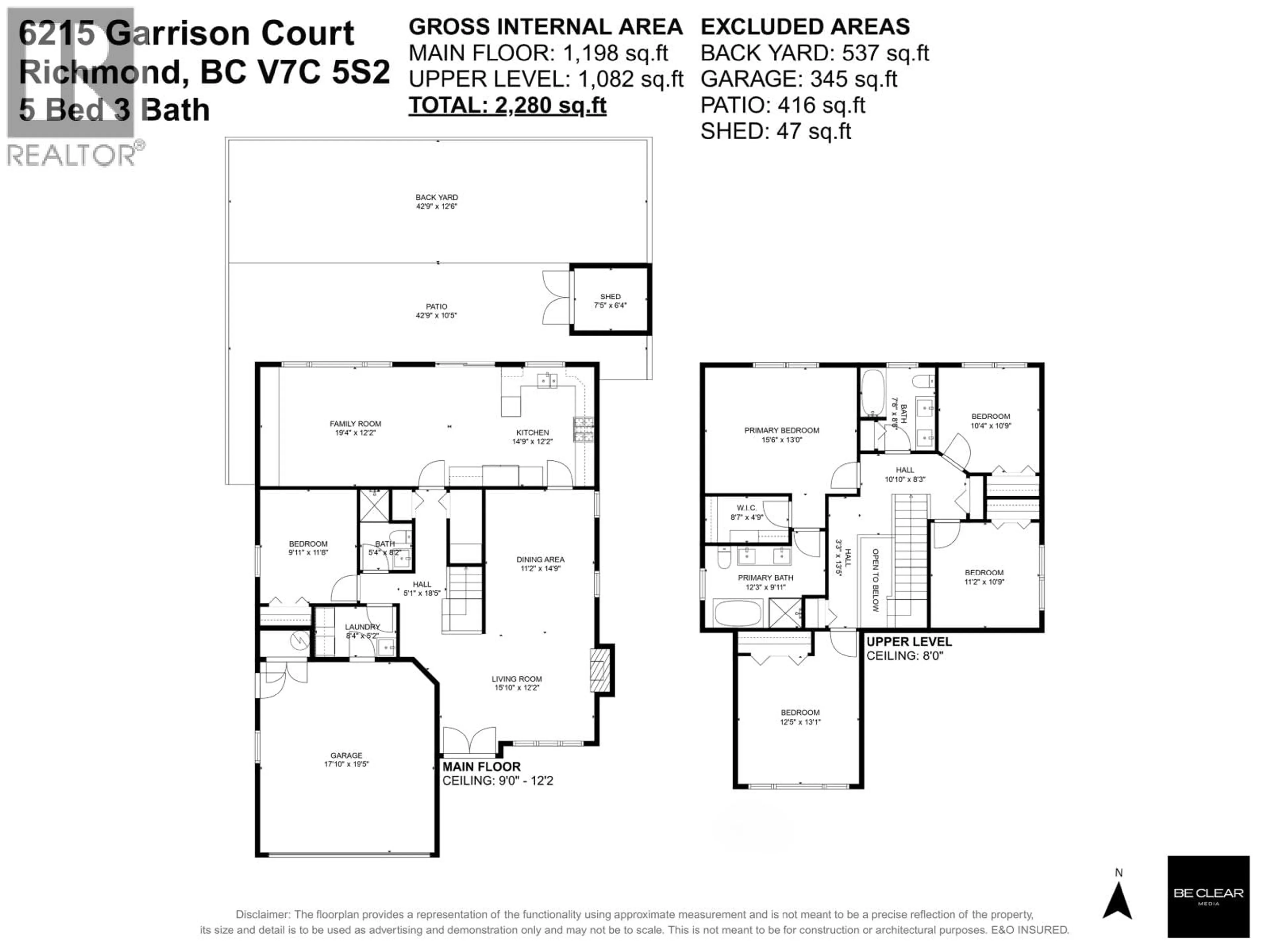 Floor plan for 6215 GARRISON COURT, Richmond British Columbia V7C5S2