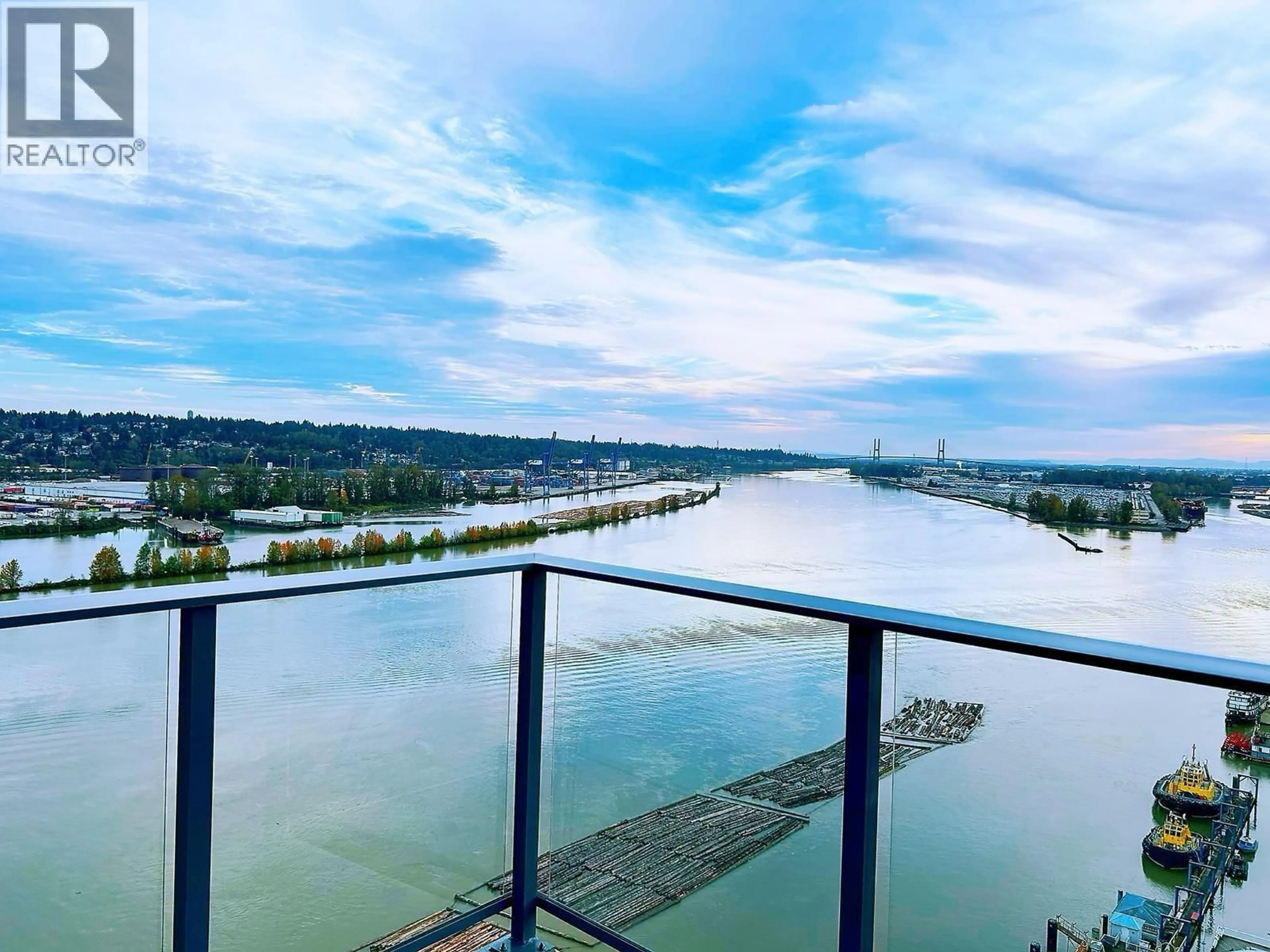 Balcony in the apartment, water/lake/river/ocean view for 1802 - 680 QUAYSIDE DRIVE, New Westminster British Columbia V3M0P2