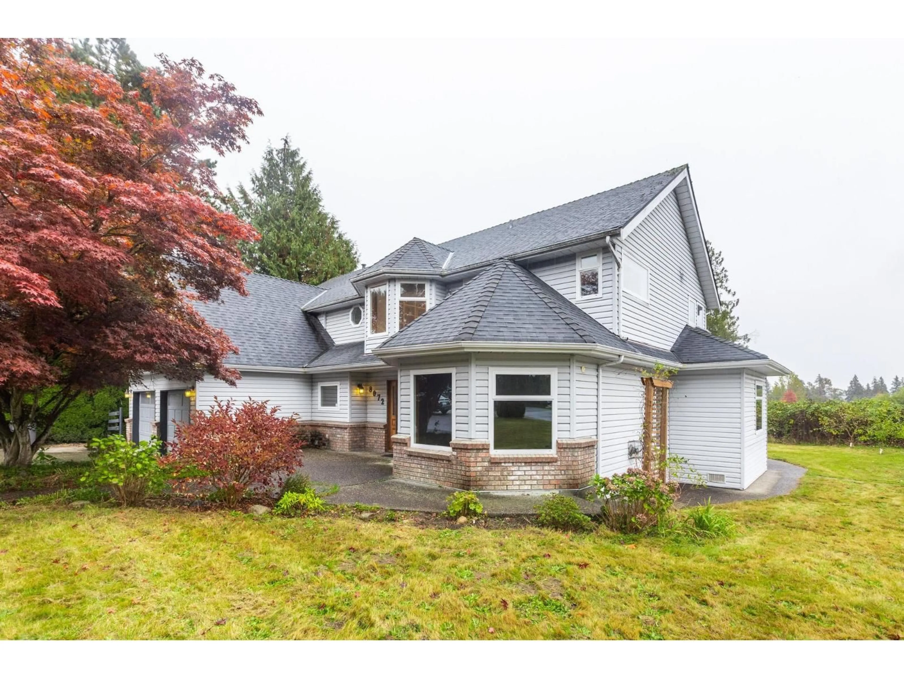 Home with vinyl exterior material, street for 8072 170A, Surrey British Columbia V4N3G4