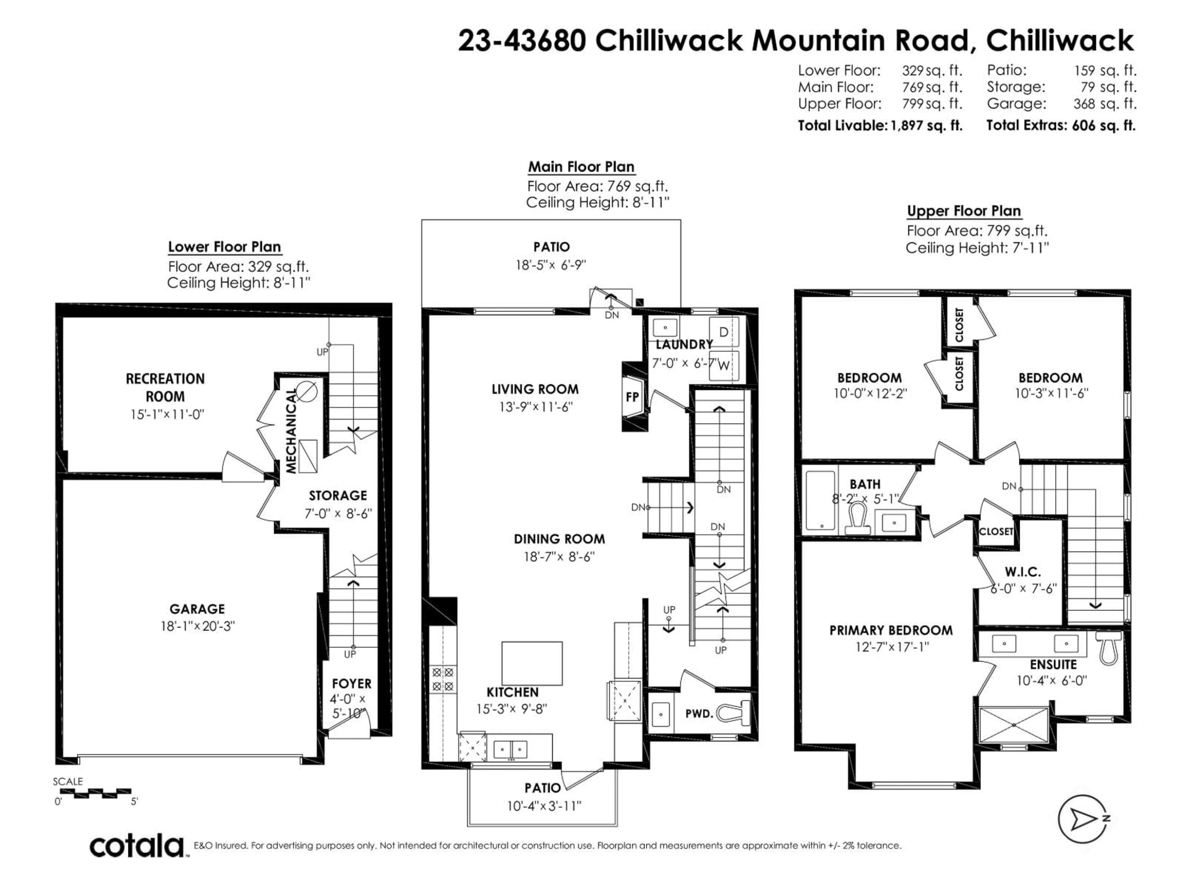 Floor plan for 23 - 43680 CHILLIWACK MOUNTAIN ROAD, Chilliwack British Columbia V2R6A6