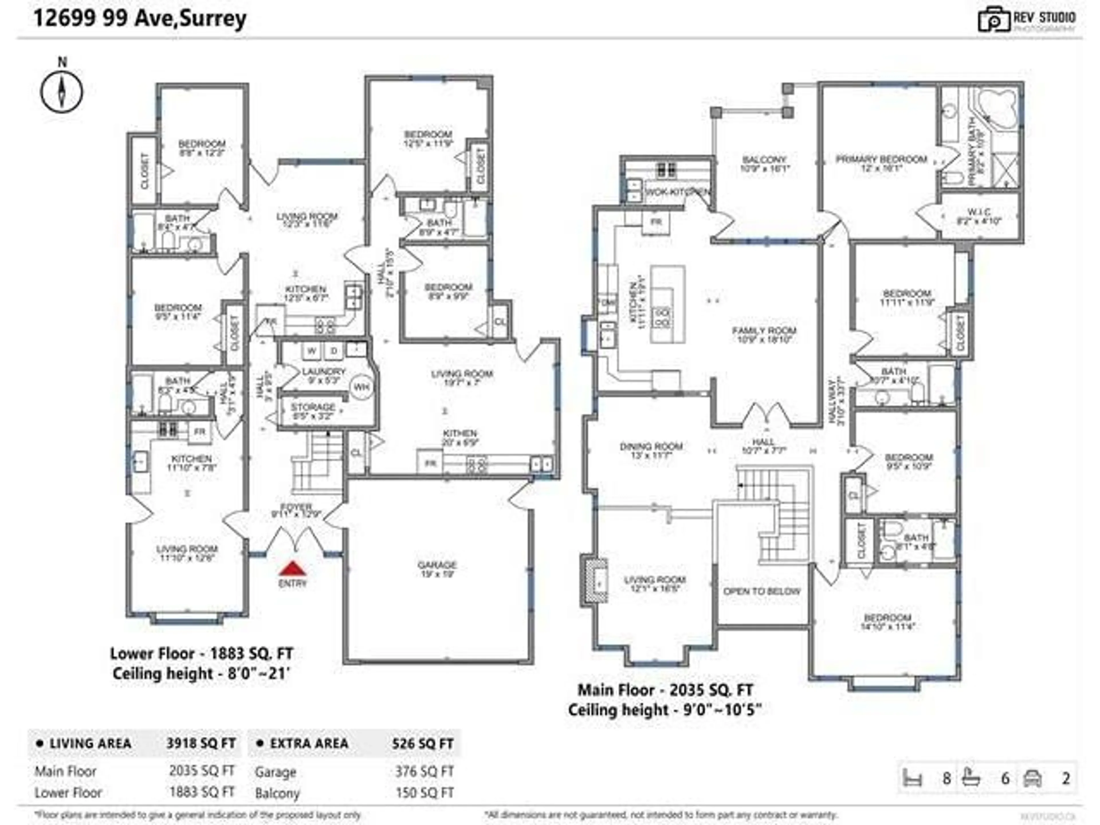 Floor plan for 12699 99, Surrey British Columbia V3V2P6