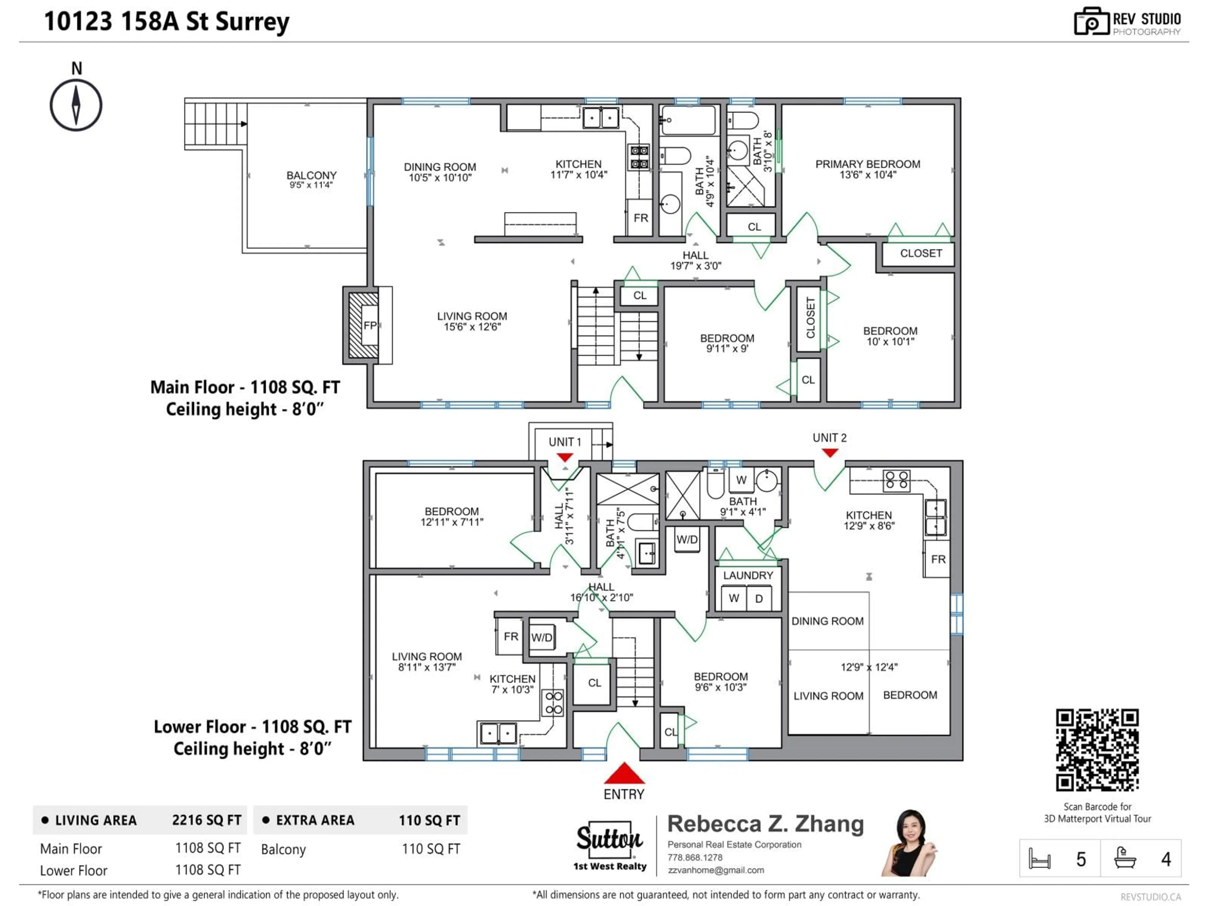 Floor plan for 10123 158A, Surrey British Columbia V4N2P8