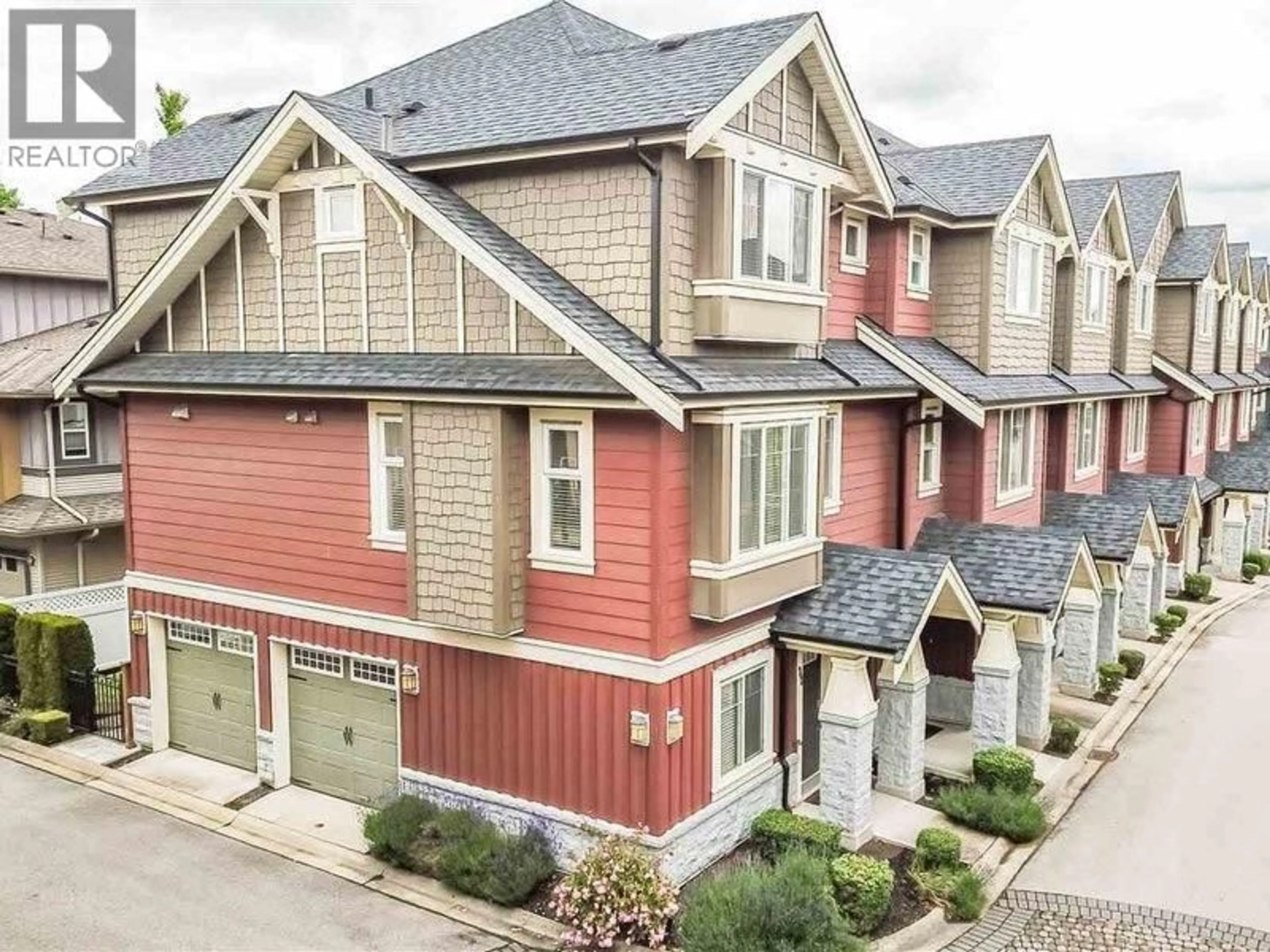 A pic from outside/outdoor area/front of a property/back of a property/a pic from drone, street for 22 - 9628 FERNDALE ROAD, Richmond British Columbia V6Y1X3