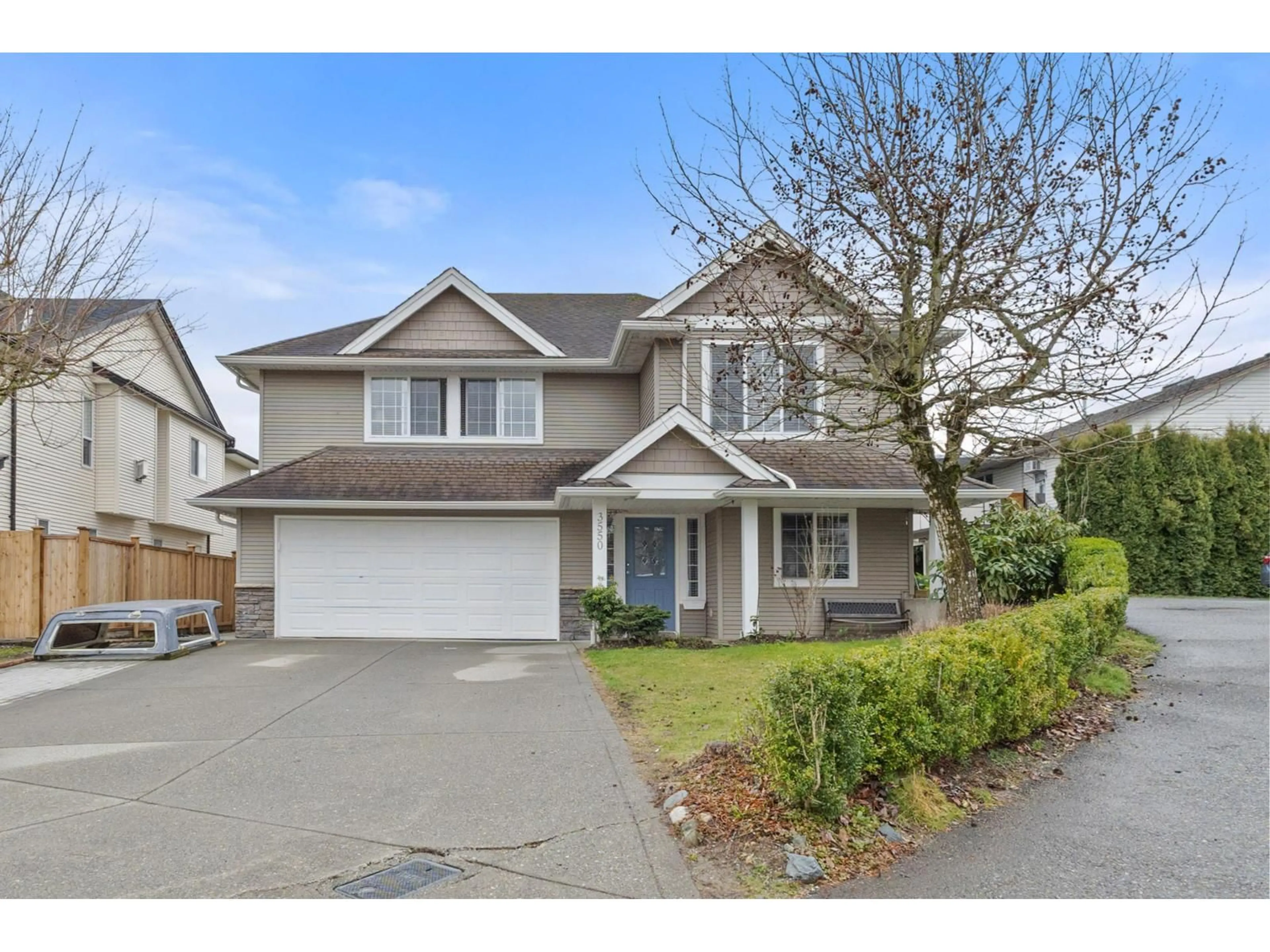 Home with vinyl exterior material, street for 3550 STEELHEAD, Abbotsford British Columbia V2T6X2