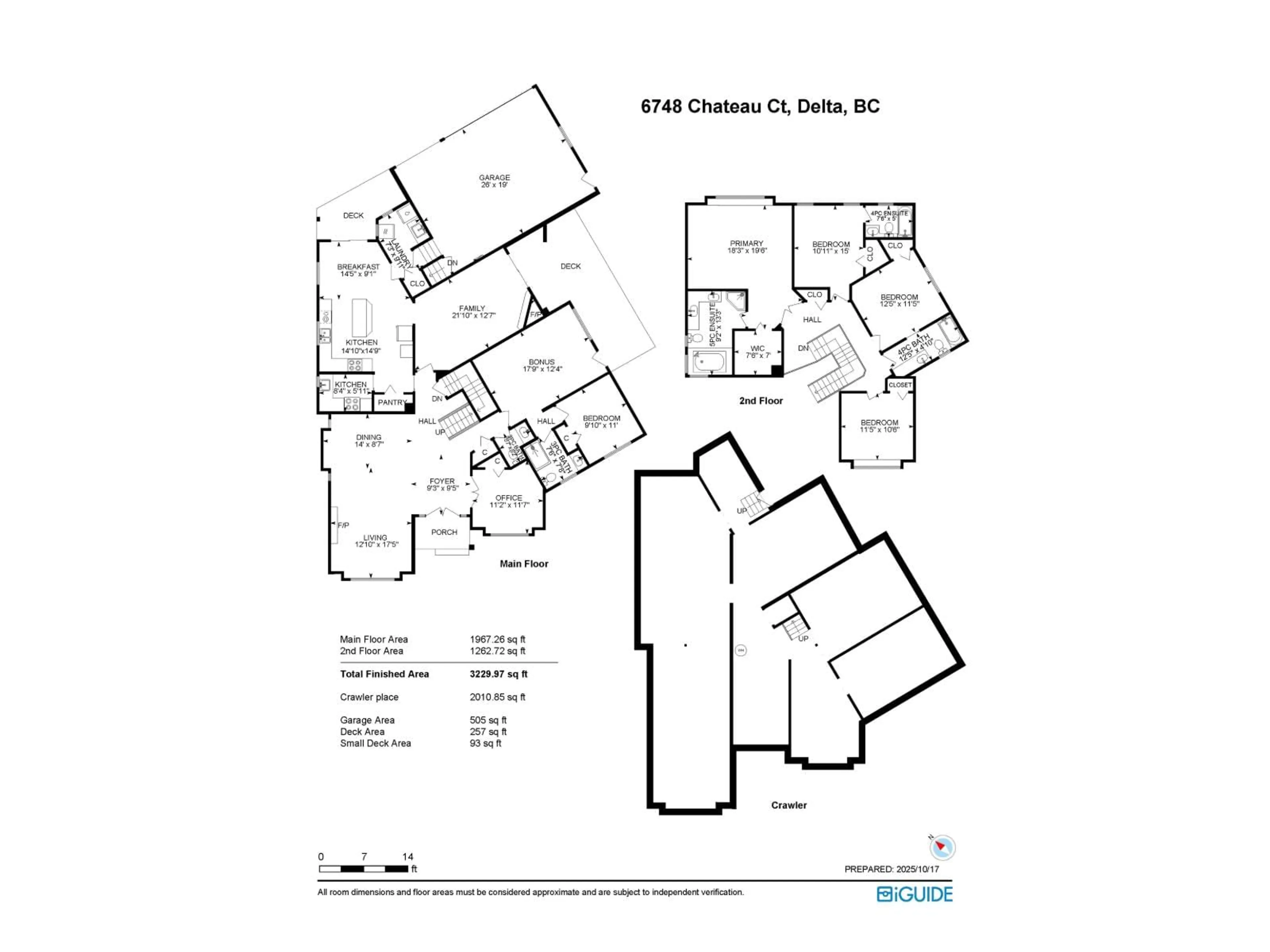 Floor plan for 6748 CHATEAU, Delta British Columbia V4E3M7