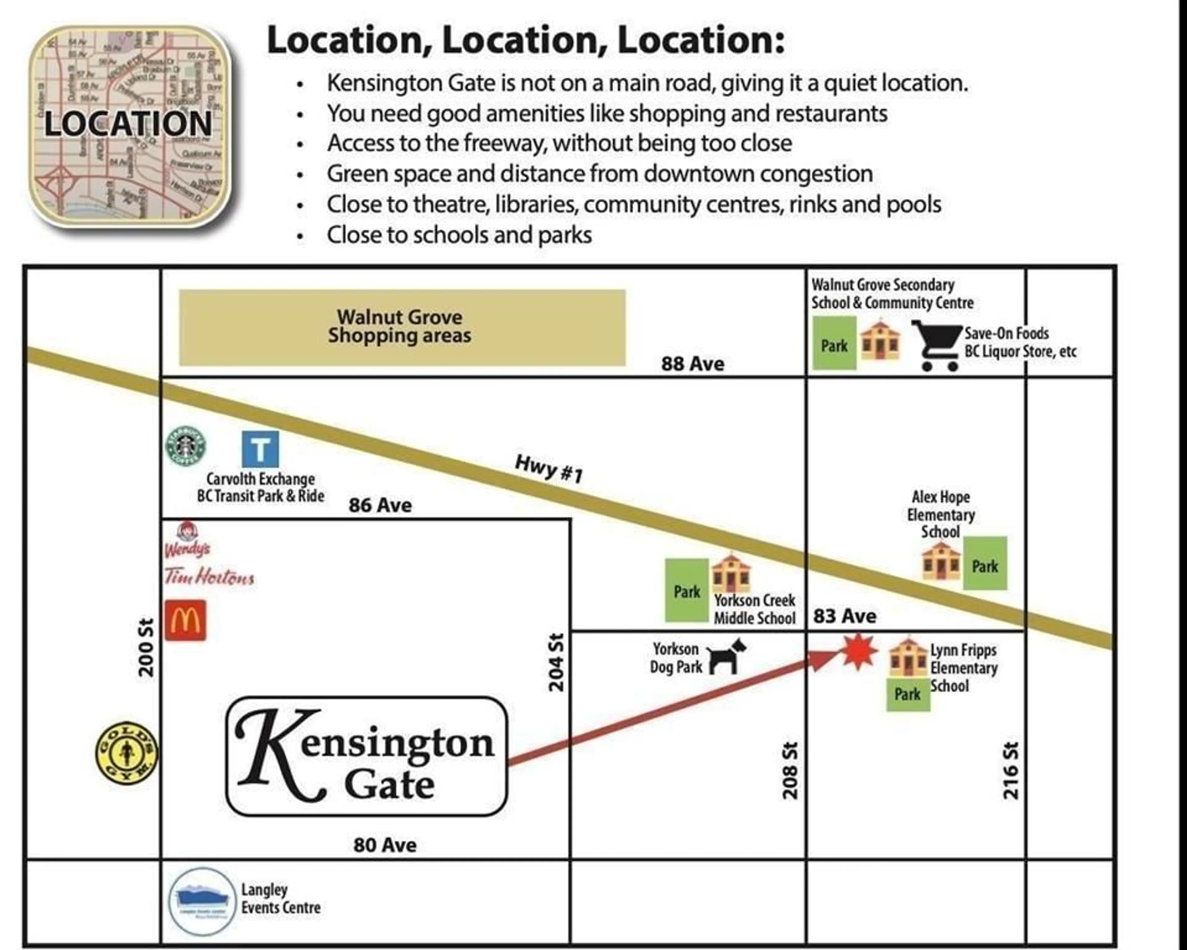 Picture of a map for 207 - 20926 83, Langley British Columbia V0V0V0