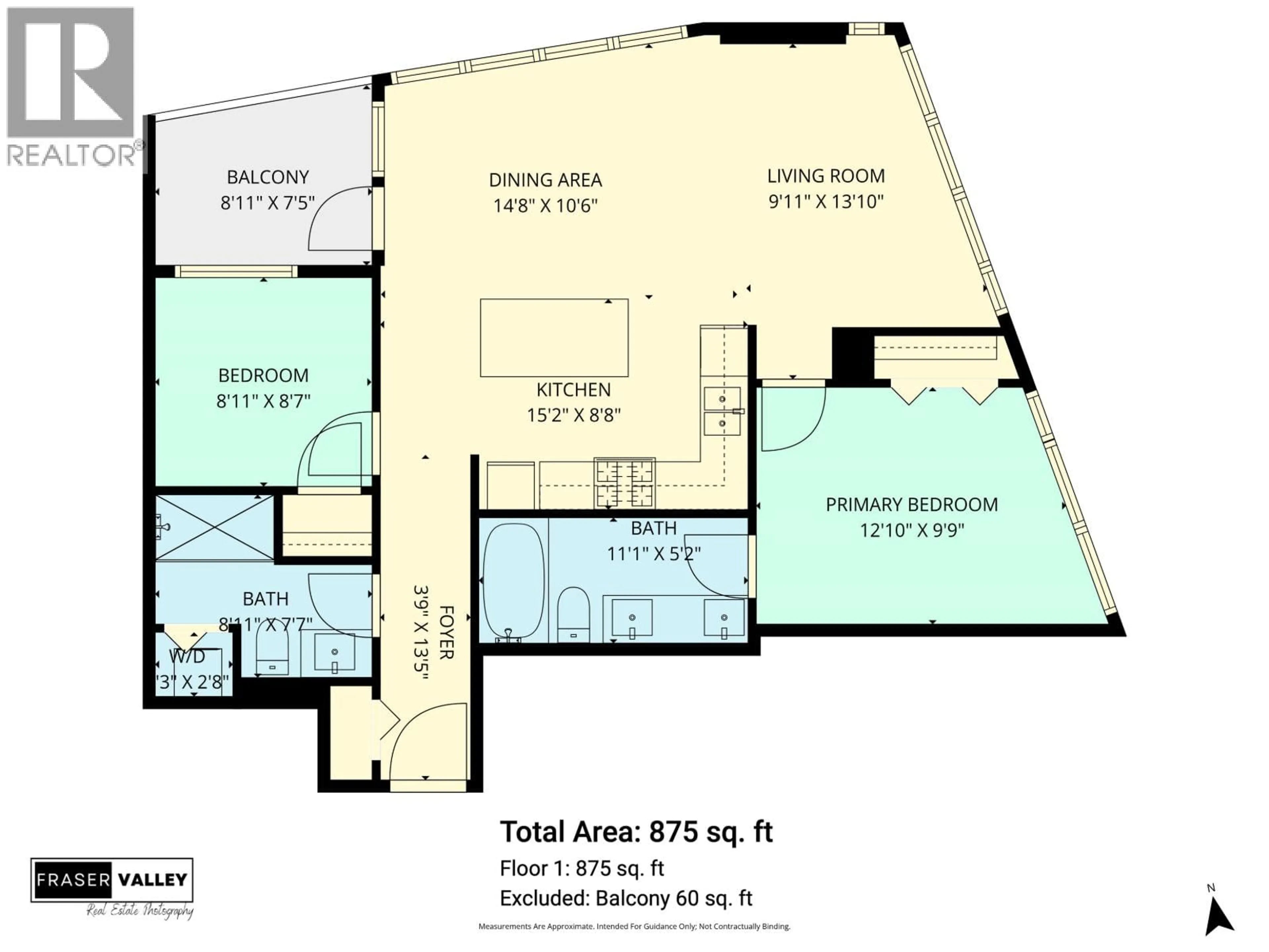 Floor plan for 3702 - 4880 BENNETT STREET, Burnaby British Columbia V5H0C1