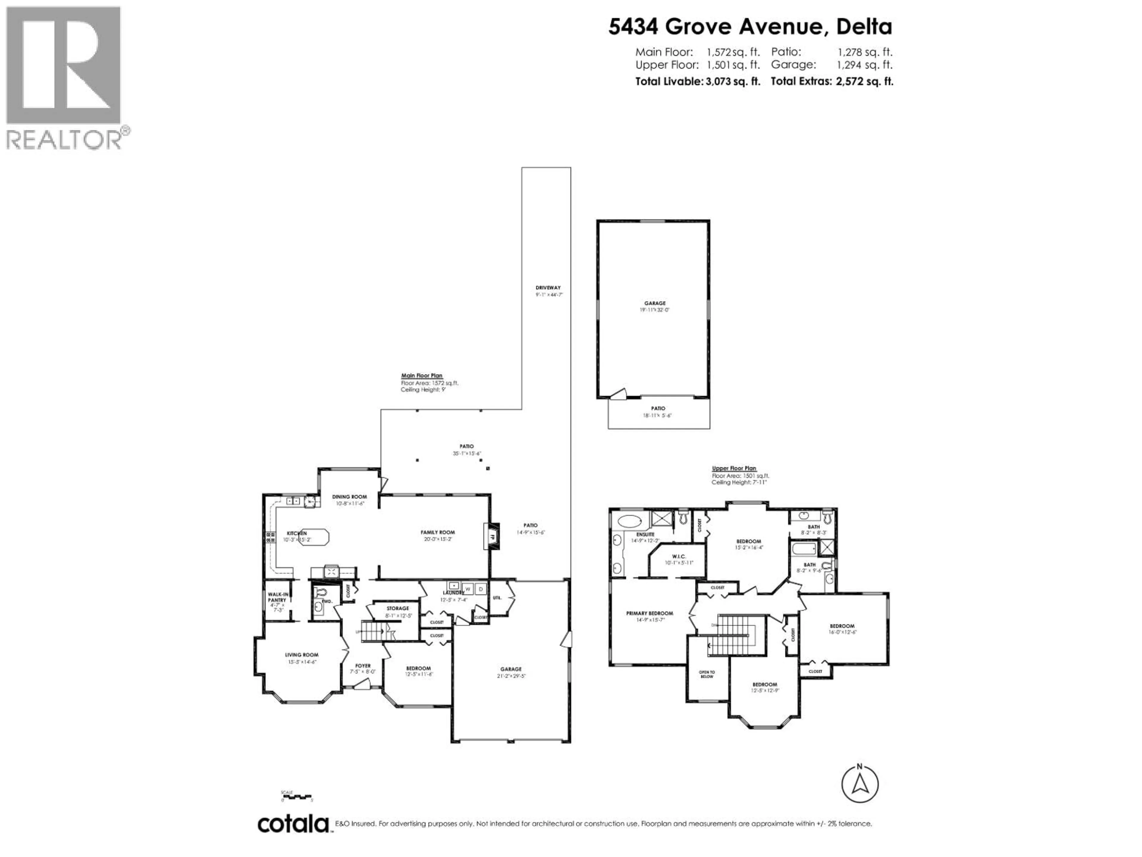 Floor plan for 5434 GROVE AVENUE, Ladner British Columbia V4K2A7