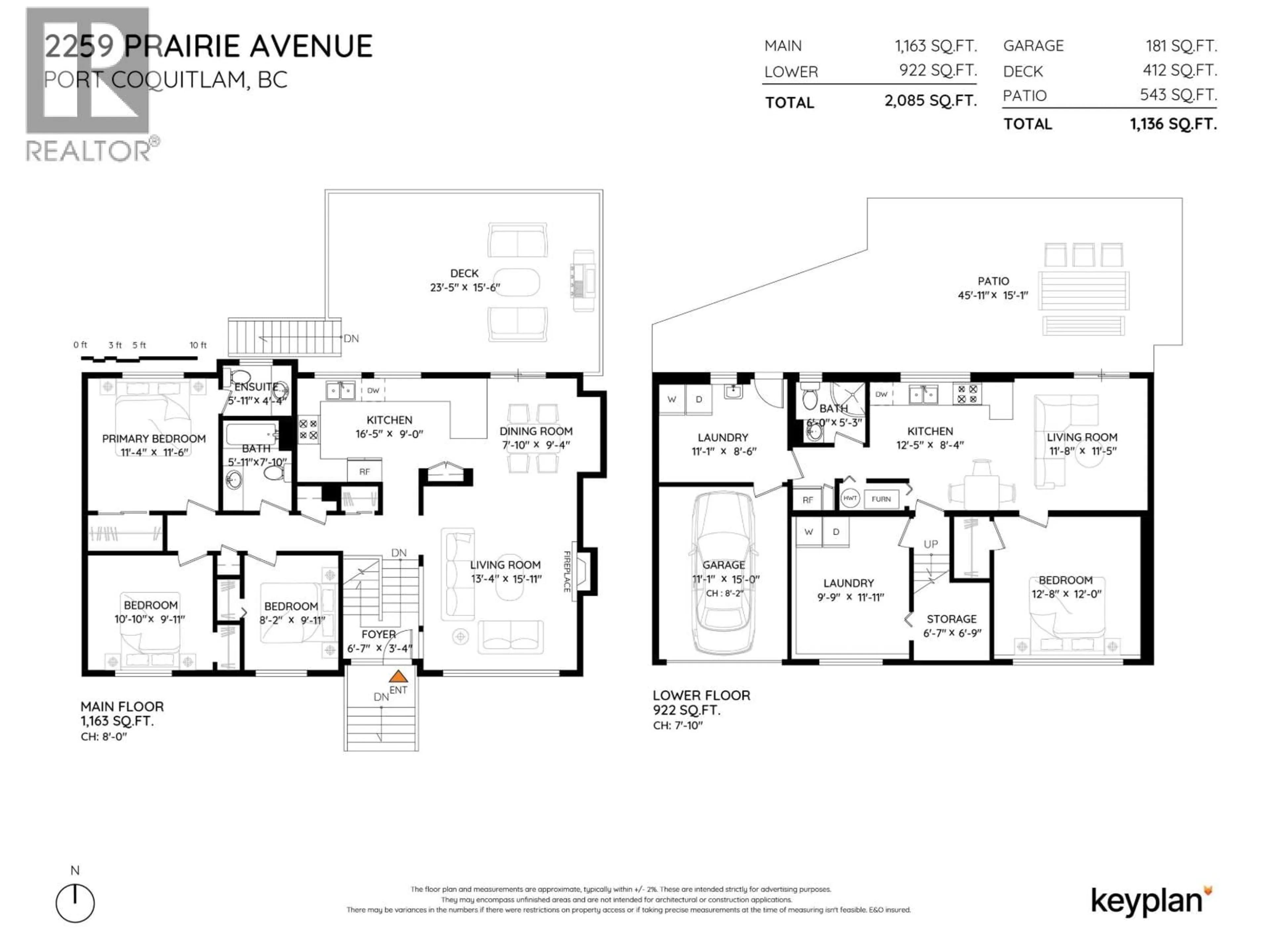 Floor plan for 2259 PRAIRIE AVENUE, Port Coquitlam British Columbia V3B1V8