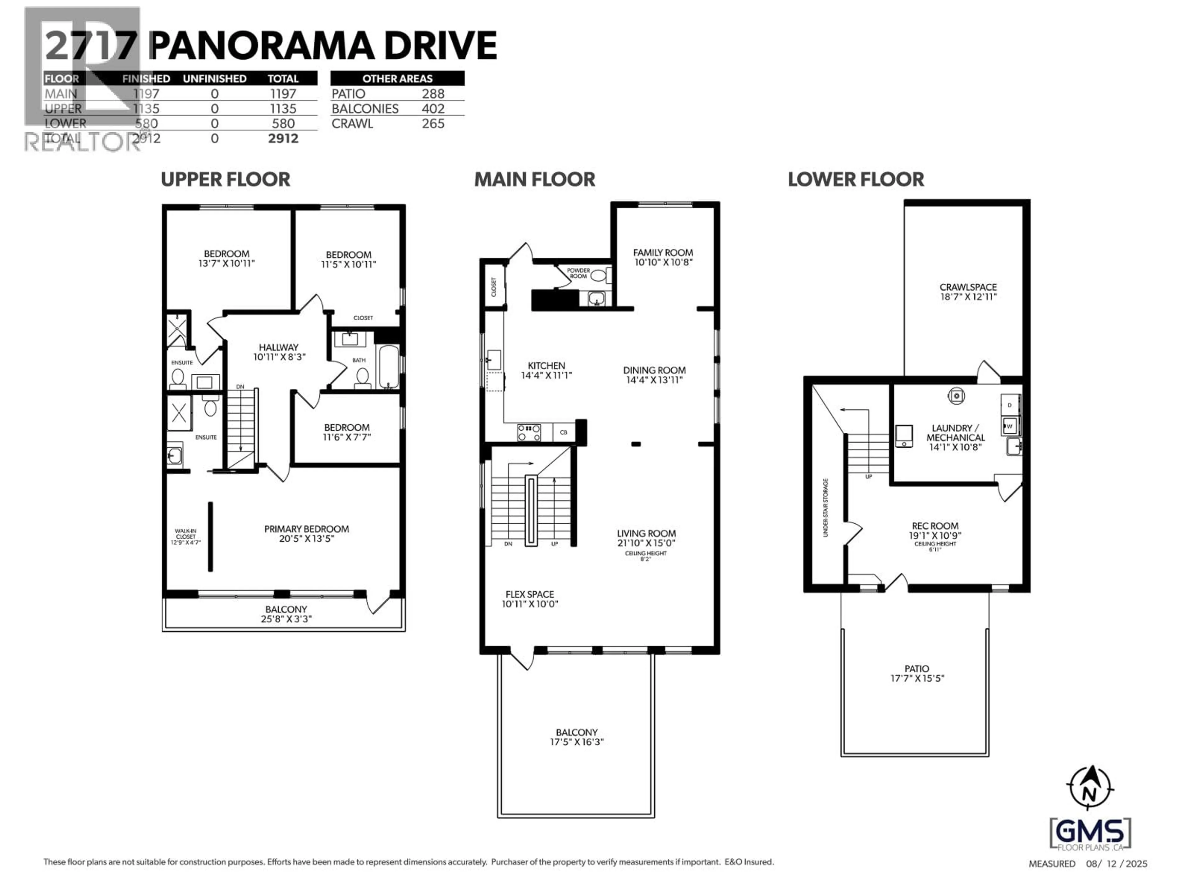 Floor plan for 2717 PANORAMA DRIVE, North Vancouver British Columbia V7G1V7
