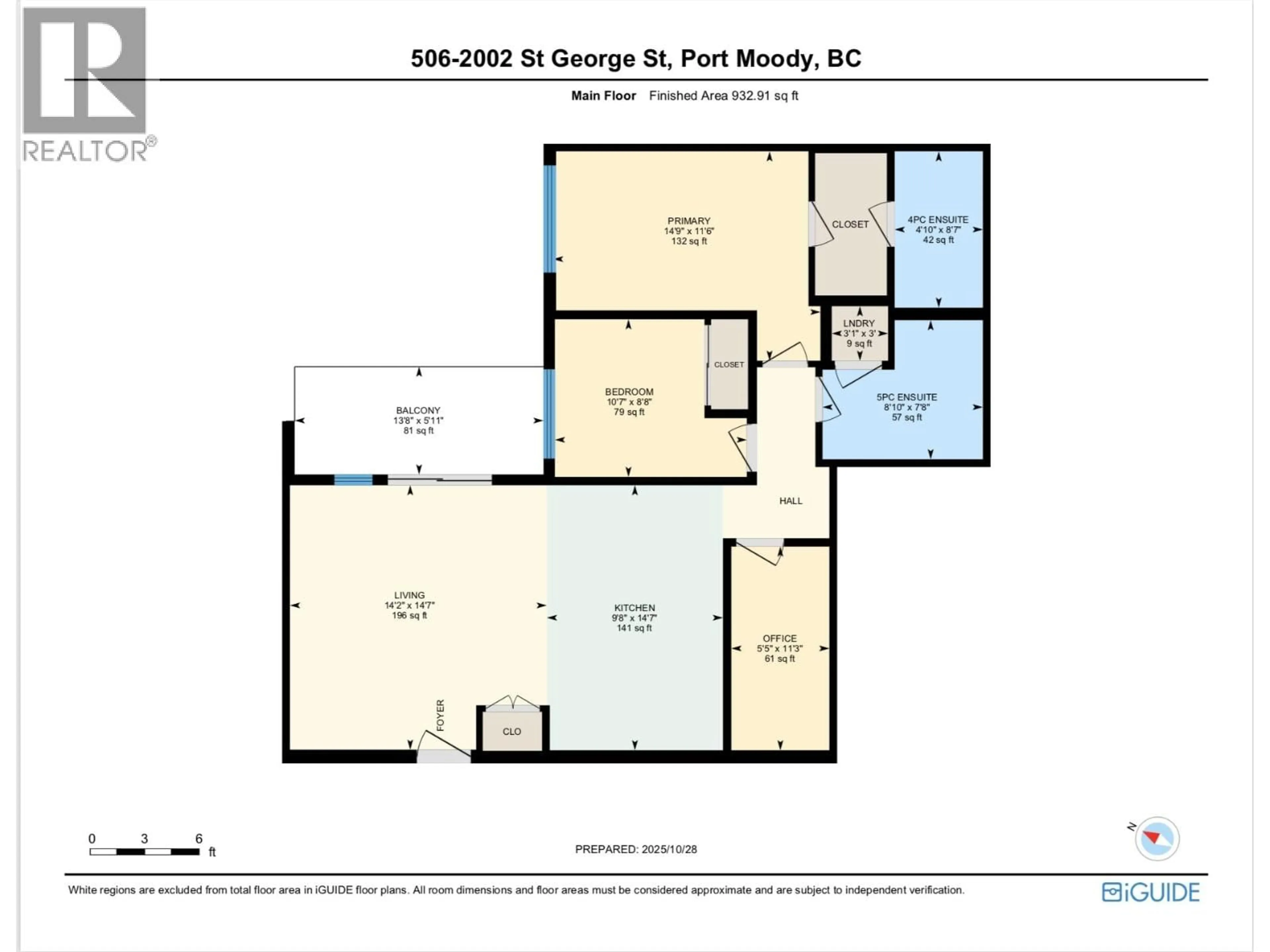 Floor plan for 506 - 2002 ST. GEORGE STREET, Port Moody British Columbia V3H0N4