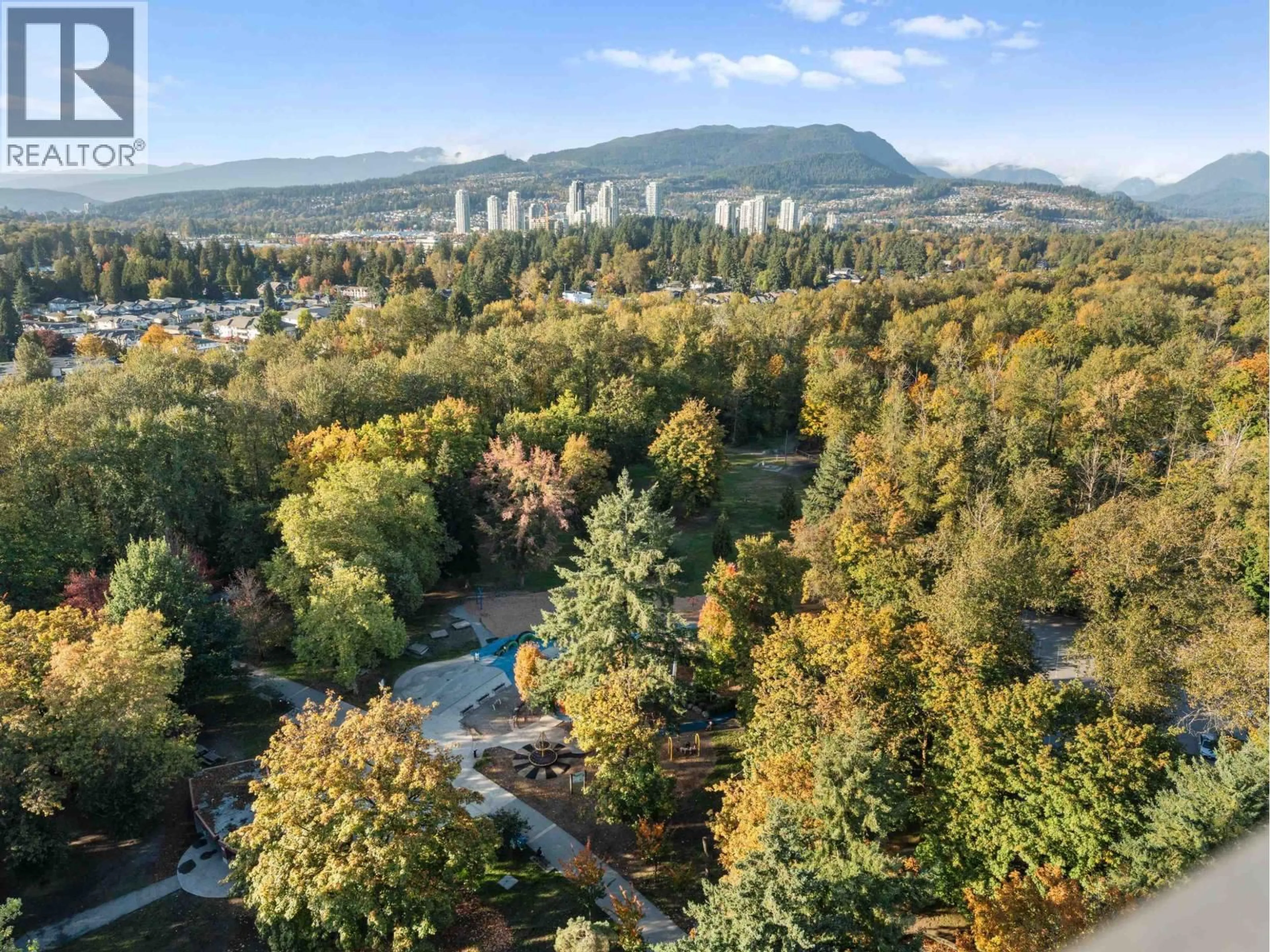 A pic from outside/outdoor area/front of a property/back of a property/a pic from drone, forest/trees view for 2302 - 2789 SHAUGHNESSY STREET, Port Coquitlam British Columbia V3C0C3