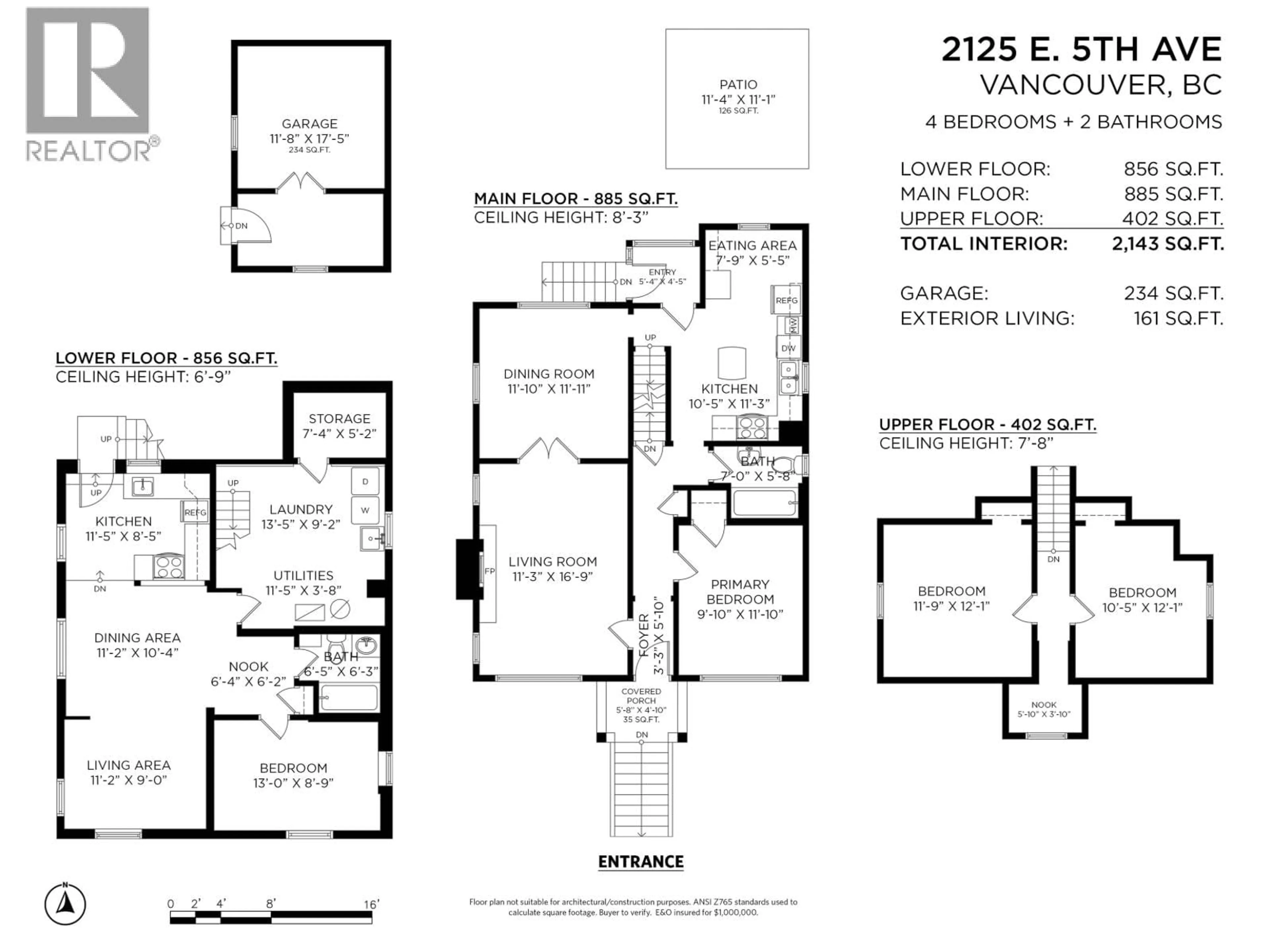 Floor plan for 2125 5TH AVENUE, Vancouver British Columbia V5N1M5
