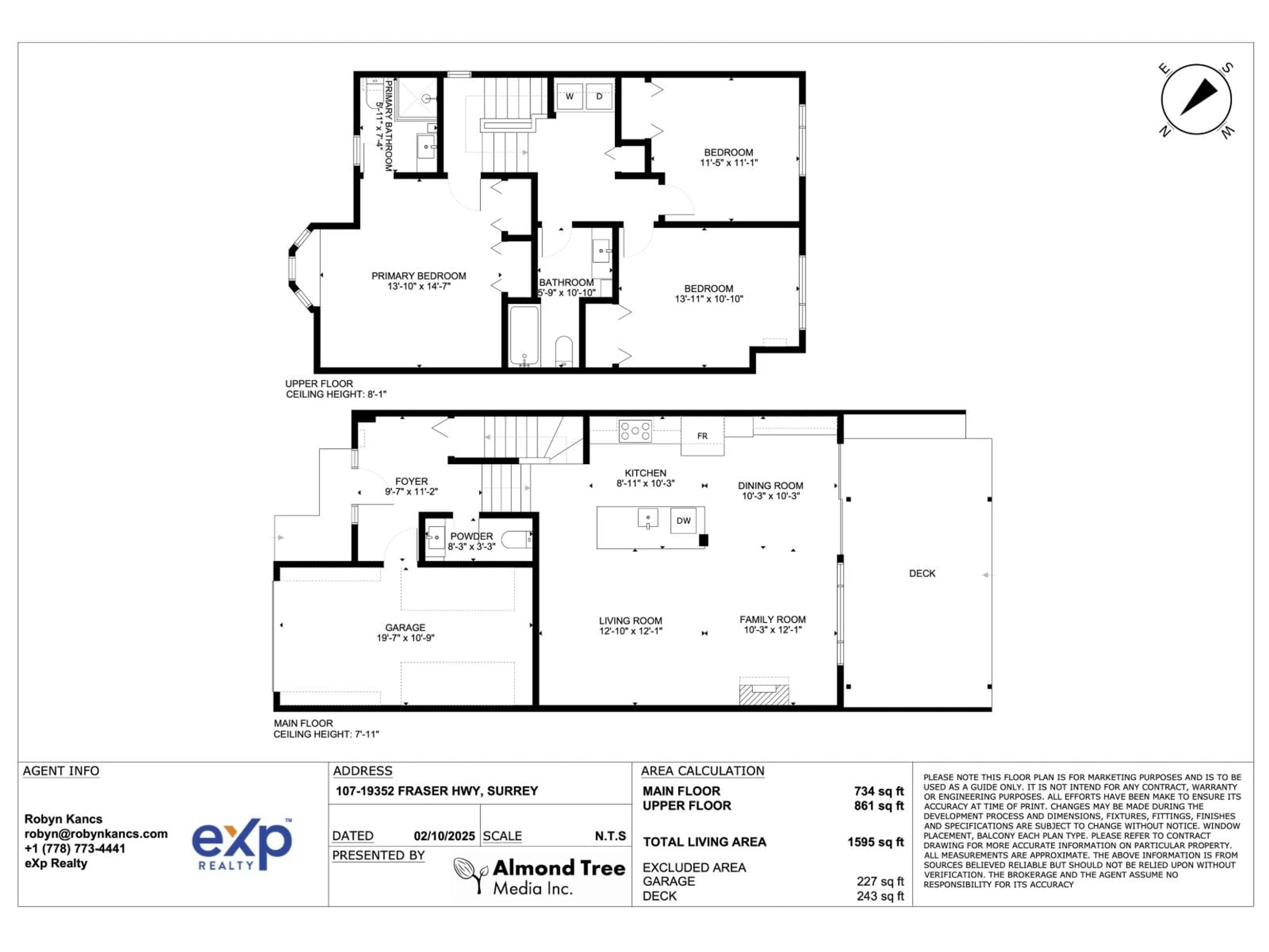 Floor plan for 107 - 19352 FRASER, Surrey British Columbia V3S6K6