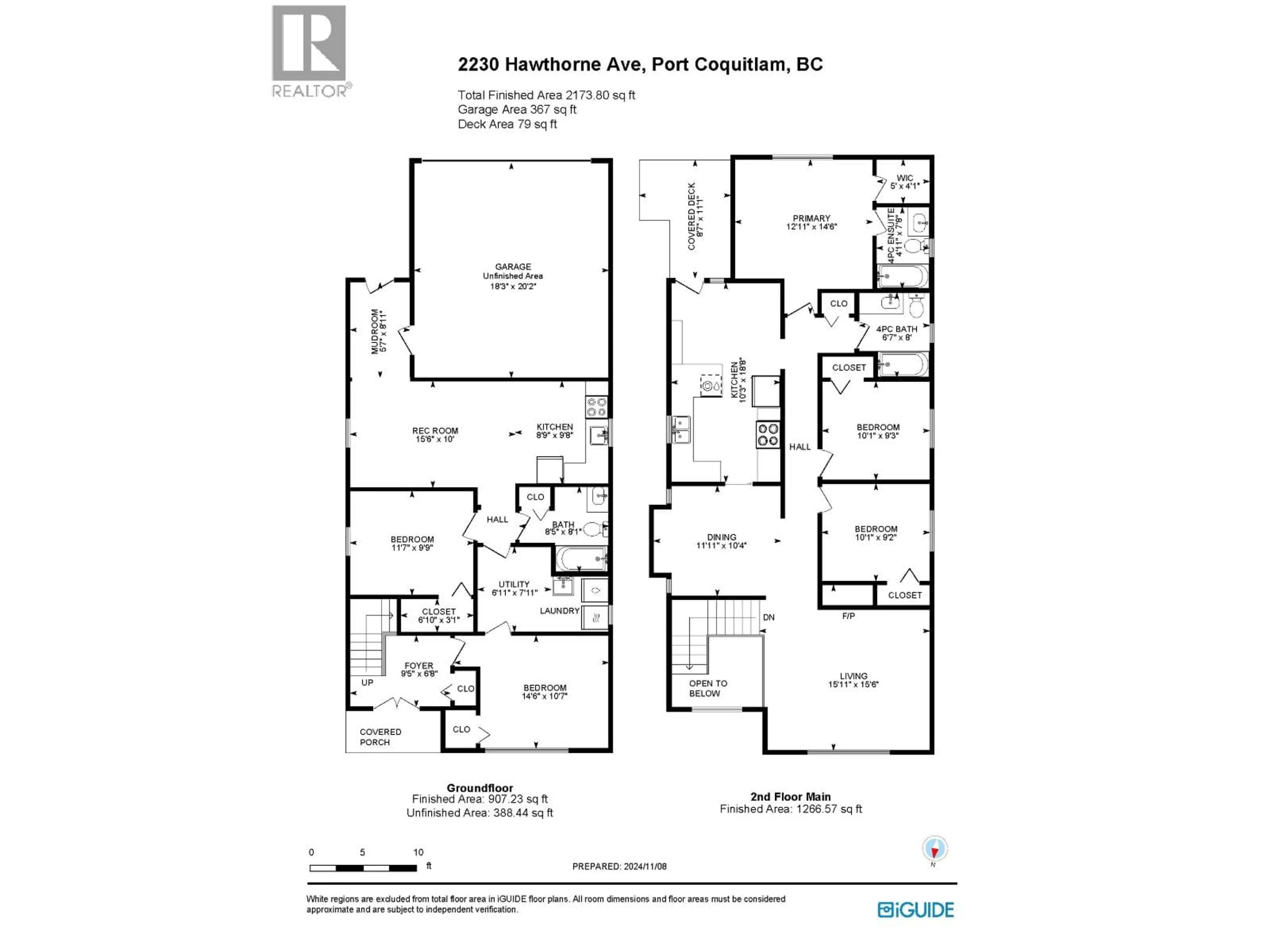Floor plan for 2230 HAWTHORNE AVENUE, Port Coquitlam British Columbia V3C1W6