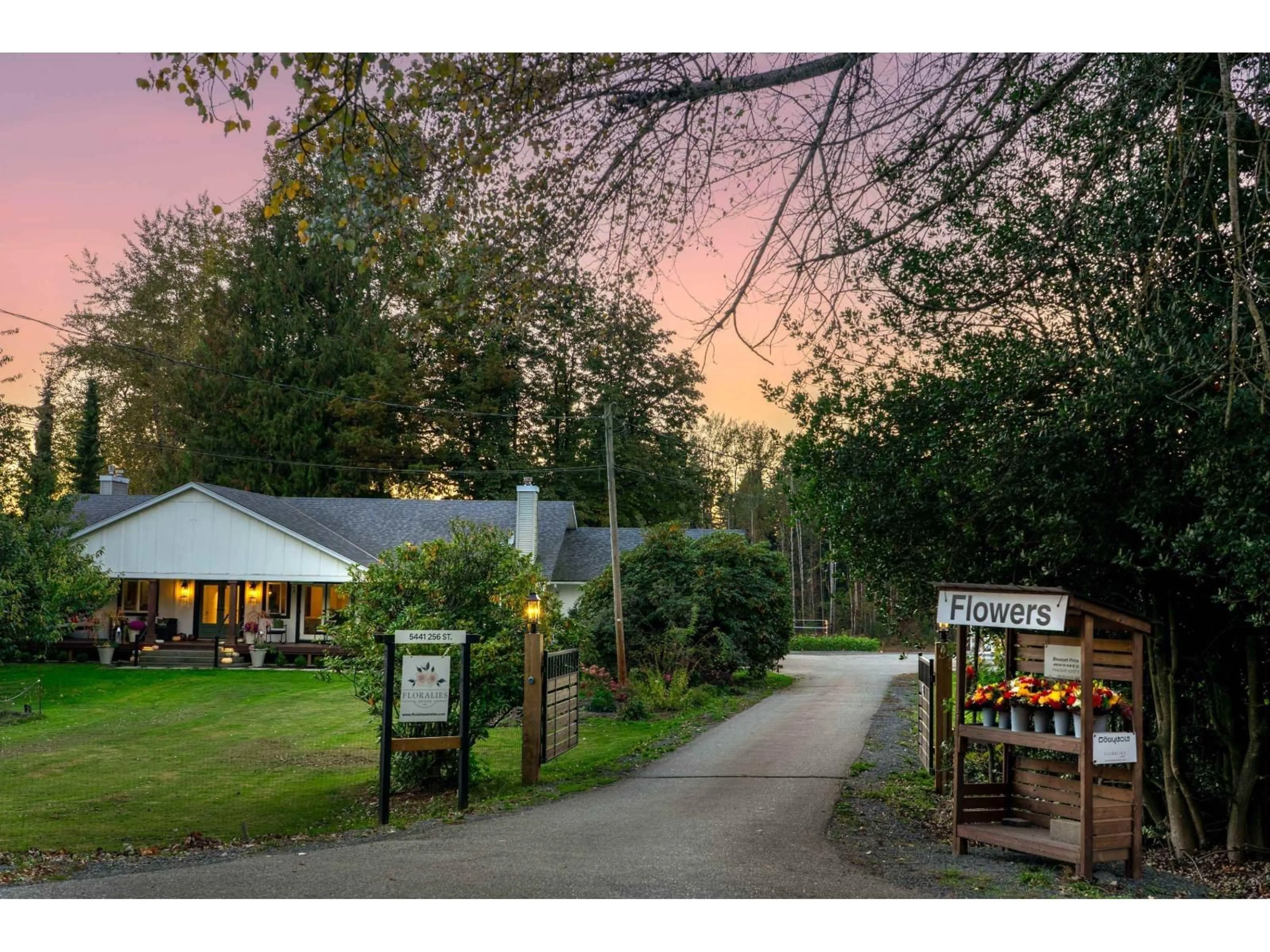 A pic from outside/outdoor area/front of a property/back of a property/a pic from drone, street for 5441 256, Langley British Columbia V4W1E7