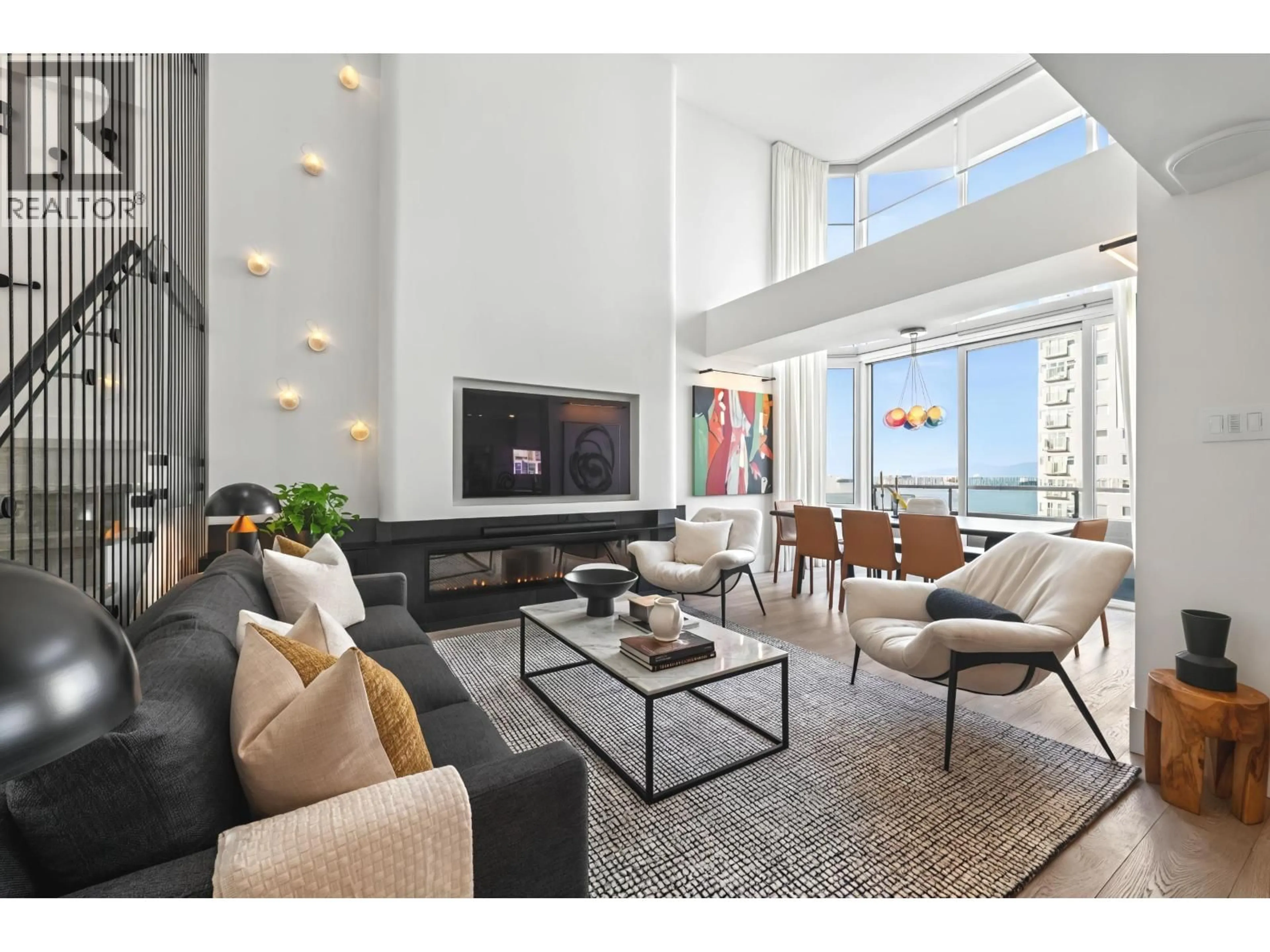 Living room with furniture, unknown for 1601 - 1236 BIDWELL STREET, Vancouver British Columbia V6G2K9