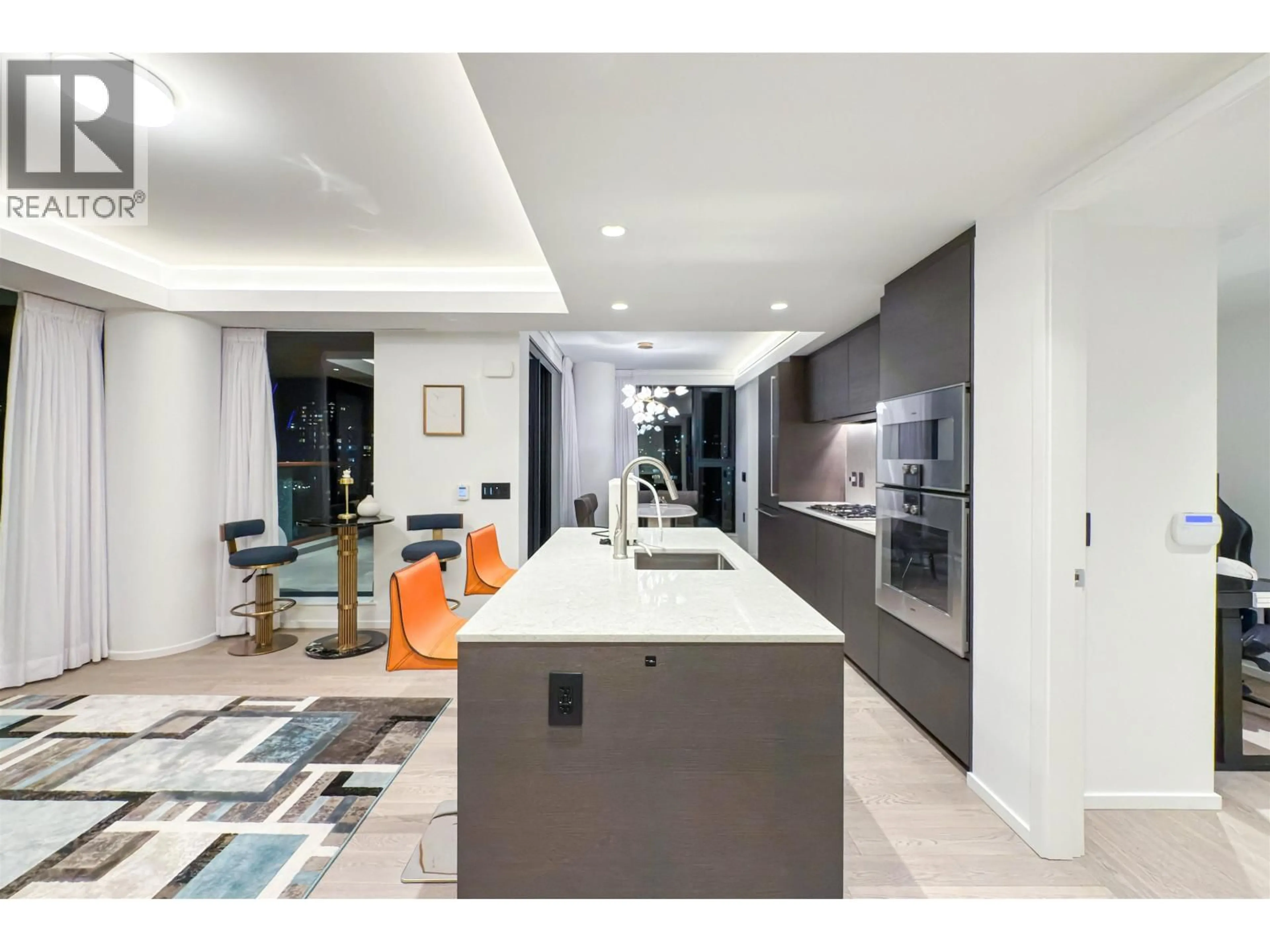 Contemporary kitchen, ceramic/tile floor for 1506 - 1408 ROBSON STREET, Vancouver British Columbia V6G1B9