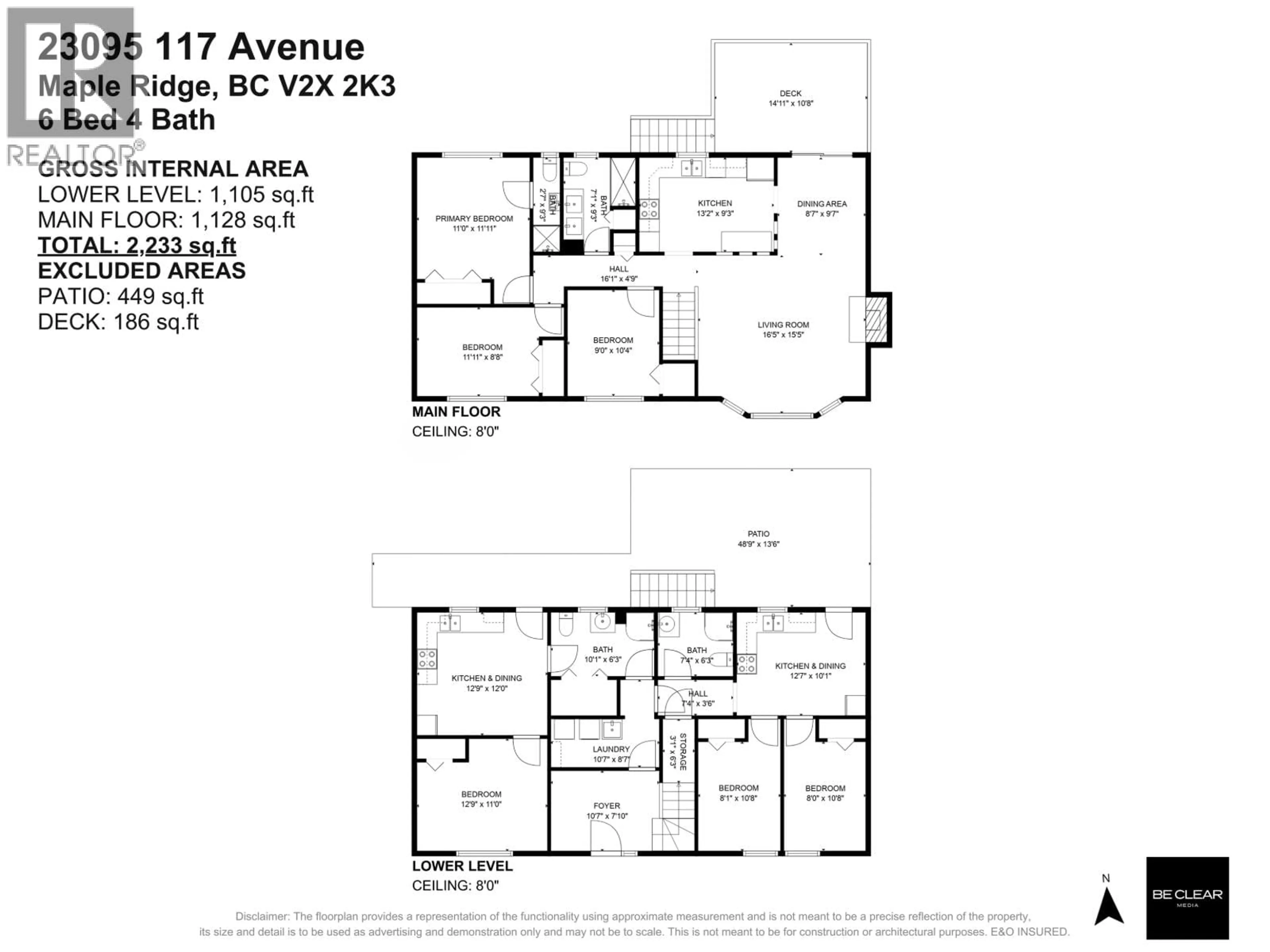 Floor plan for 23095 117 AVENUE, Maple Ridge British Columbia V2X2K3