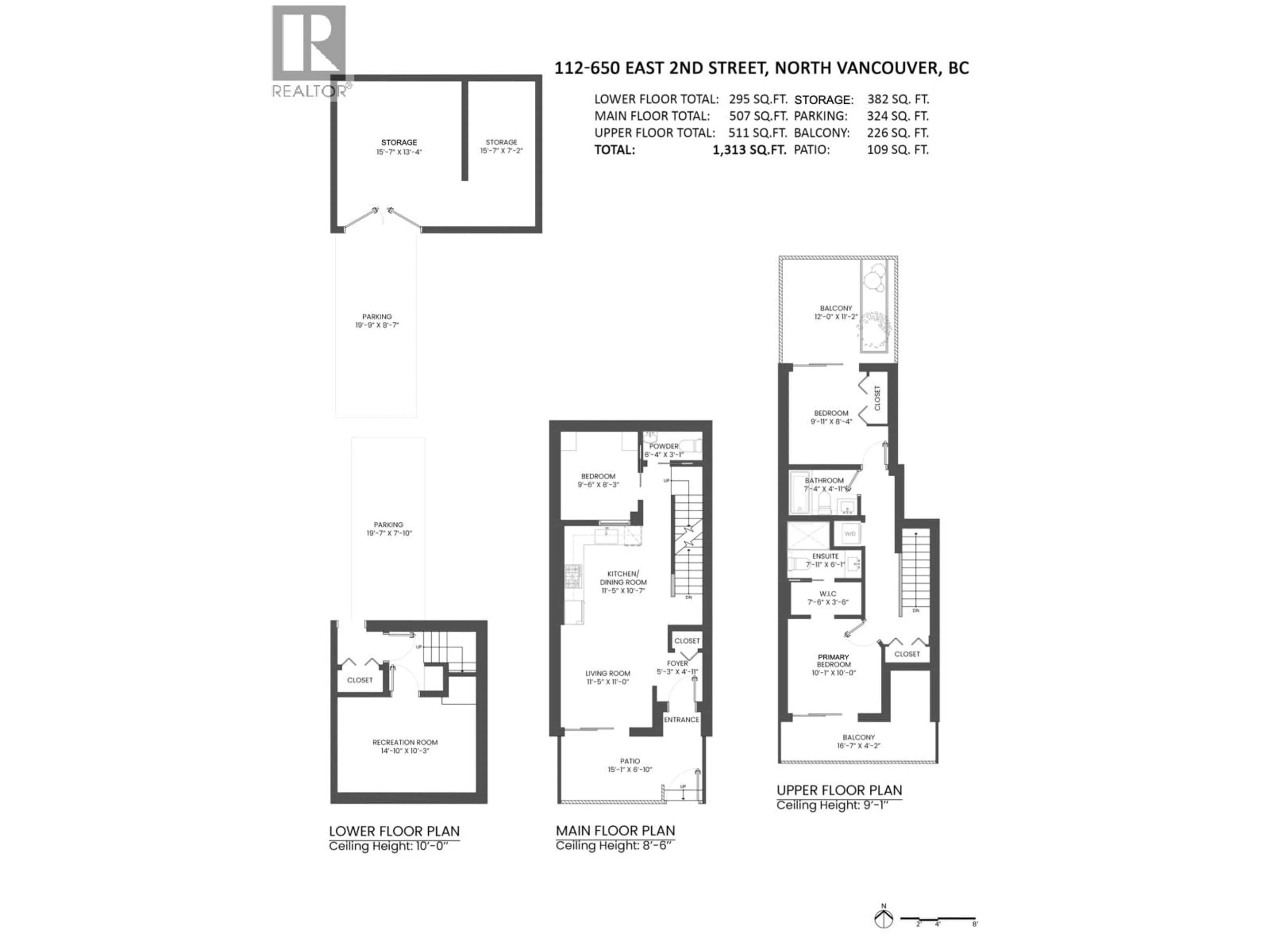 Floor plan for 112 - 650 2ND STREET, North Vancouver British Columbia V7L1E3