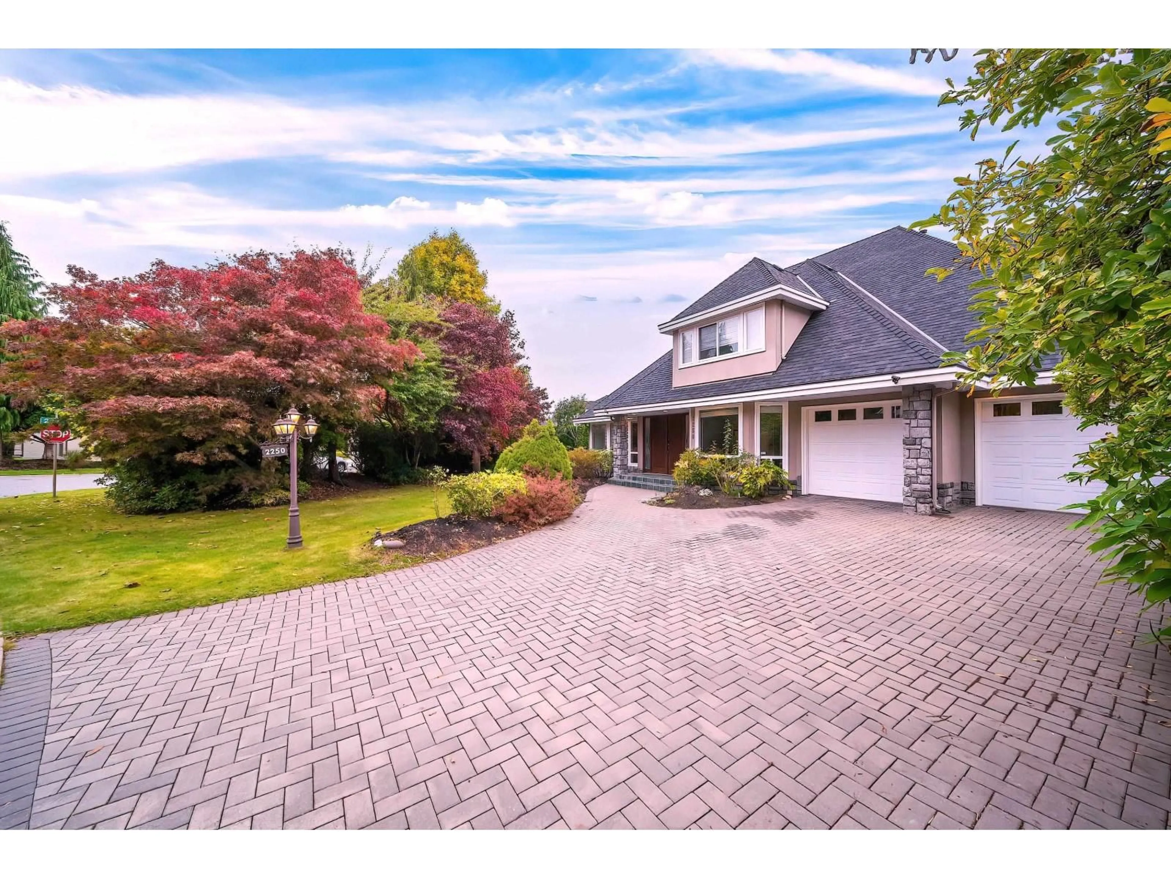 A pic from outside/outdoor area/front of a property/back of a property/a pic from drone, street for 2250 134, Surrey British Columbia V4A9T9