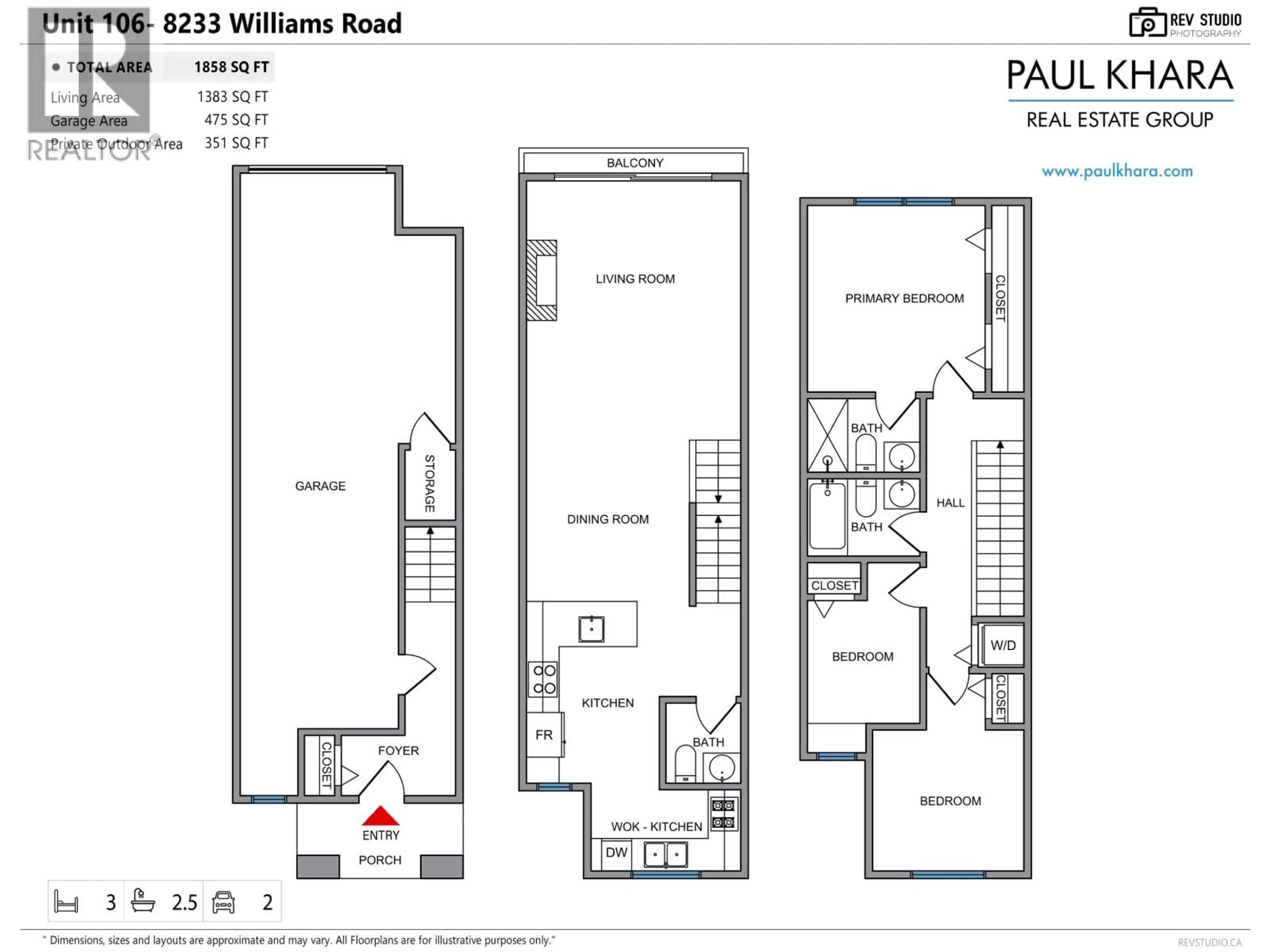 Floor plan for 106 - 8233 WILLIAMS ROAD, Richmond British Columbia V7A1G4