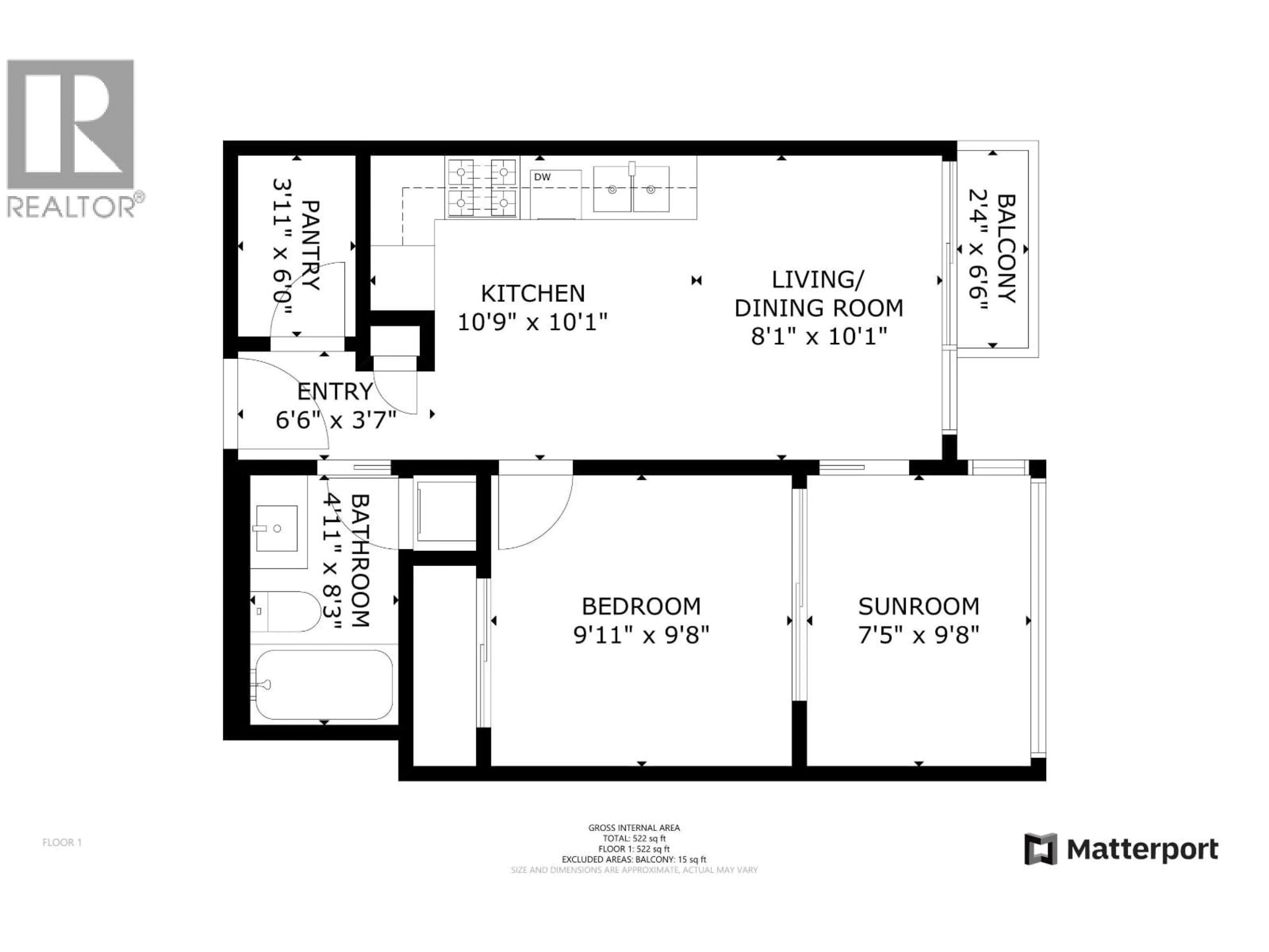 Floor plan for 2606 - 5665 BOUNDARY ROAD, Vancouver British Columbia V5R0E4