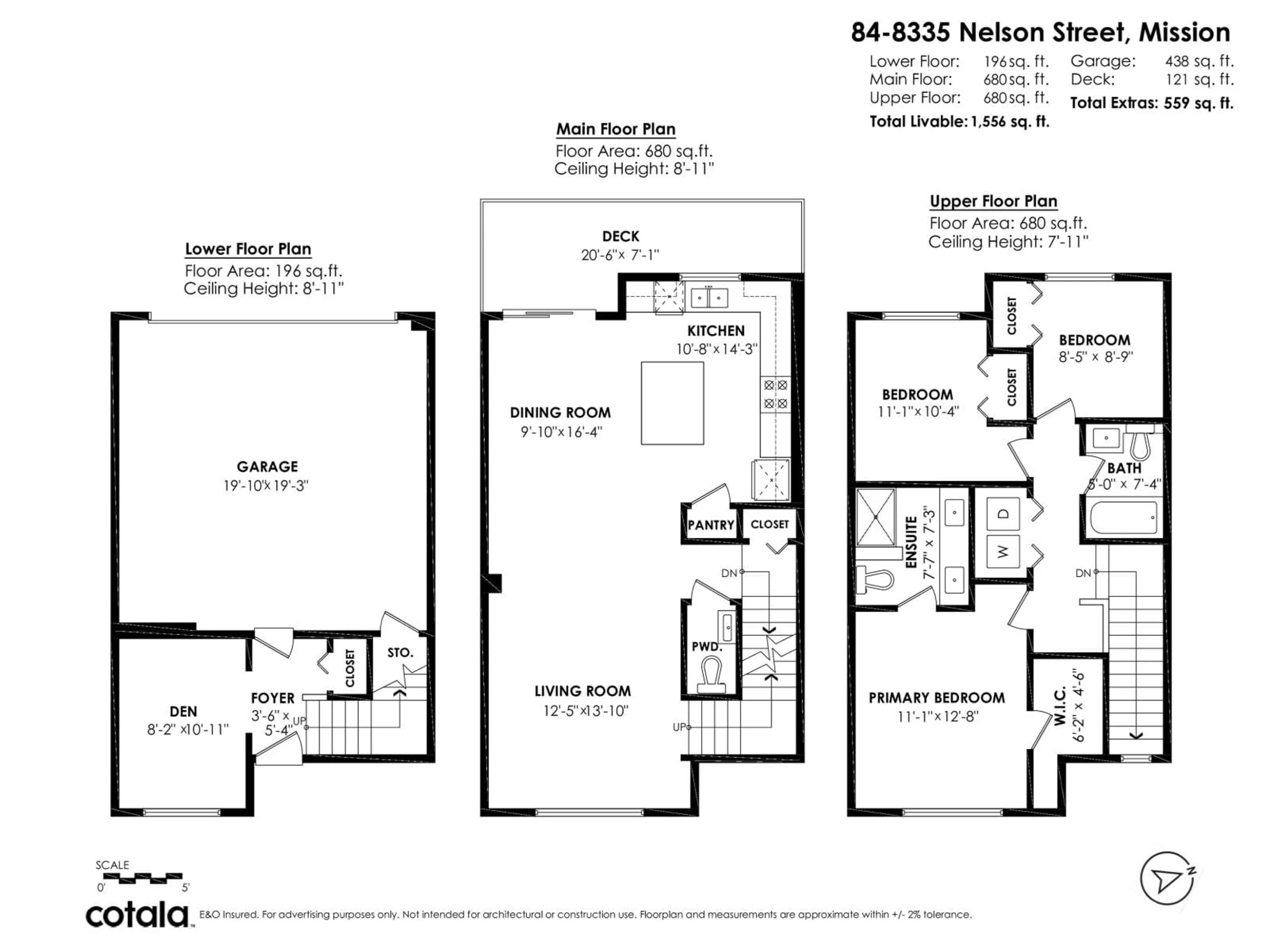 Floor plan for 84 - 8335 NELSON, Mission British Columbia V4S0E4
