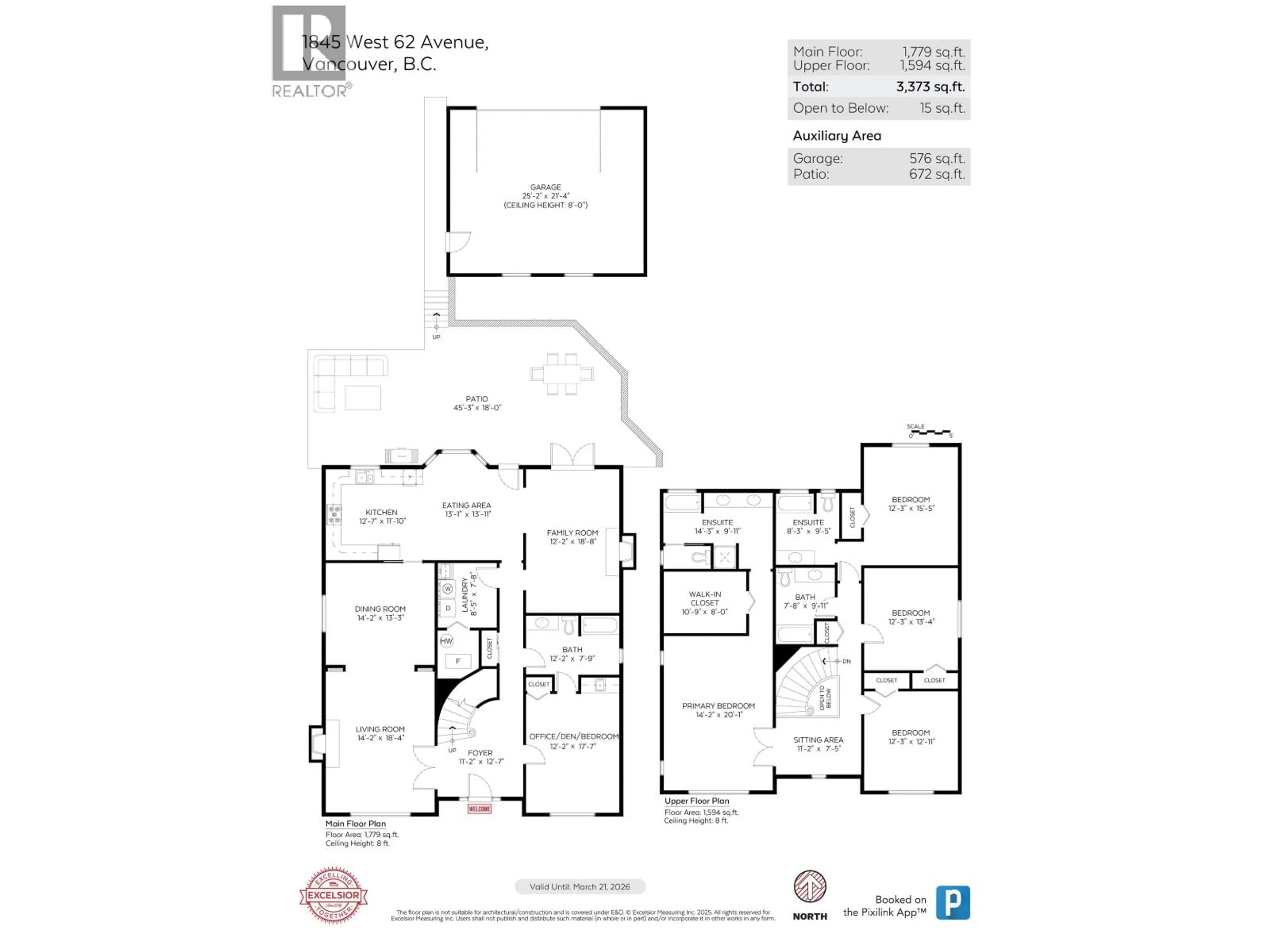 Floor plan for 1845 62ND AVENUE, Vancouver British Columbia V6P2G3