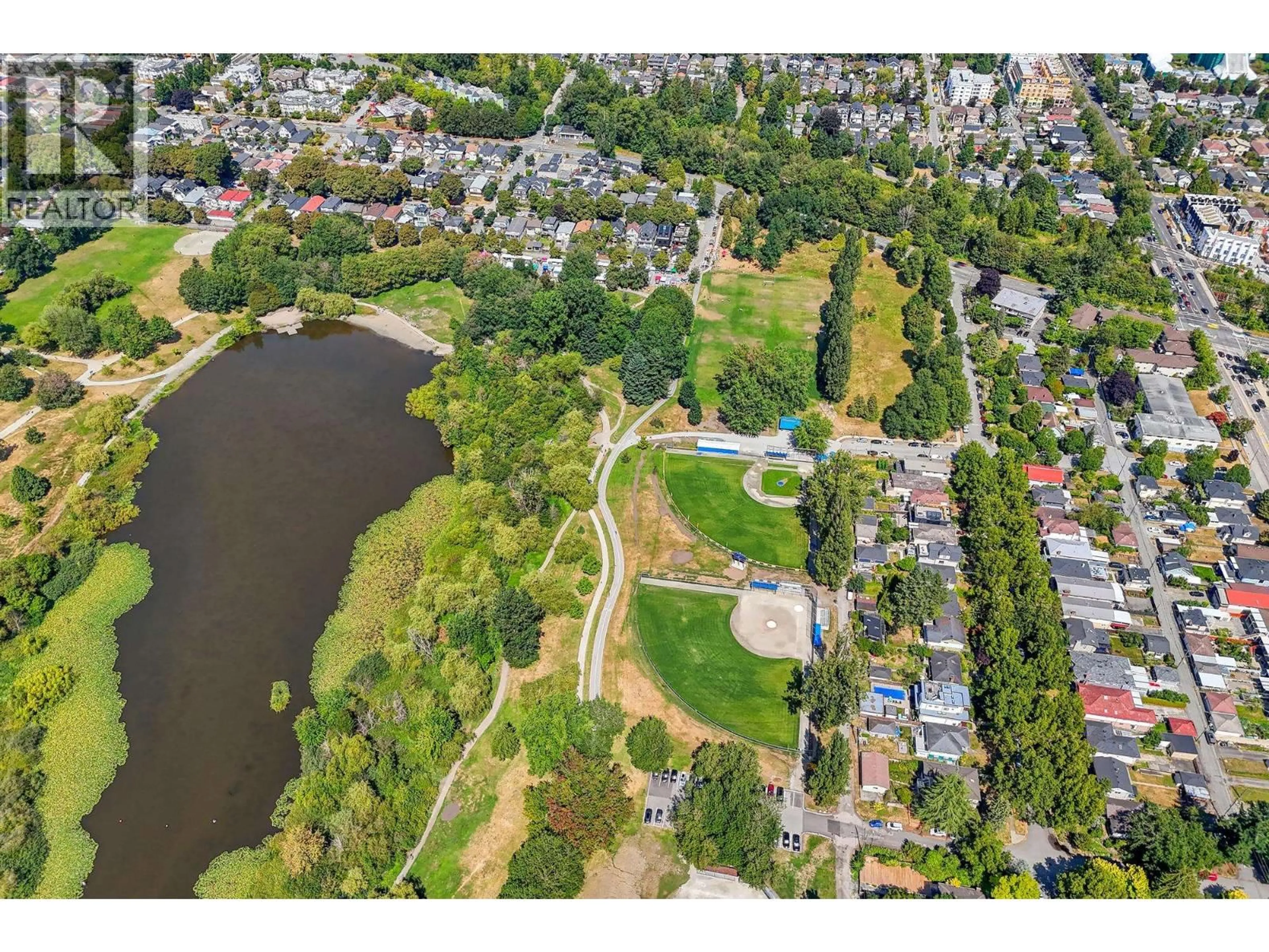 A pic from outside/outdoor area/front of a property/back of a property/a pic from drone, water/lake/river/ocean view for 3195 GARDEN DRIVE, Vancouver British Columbia V5N4Y2