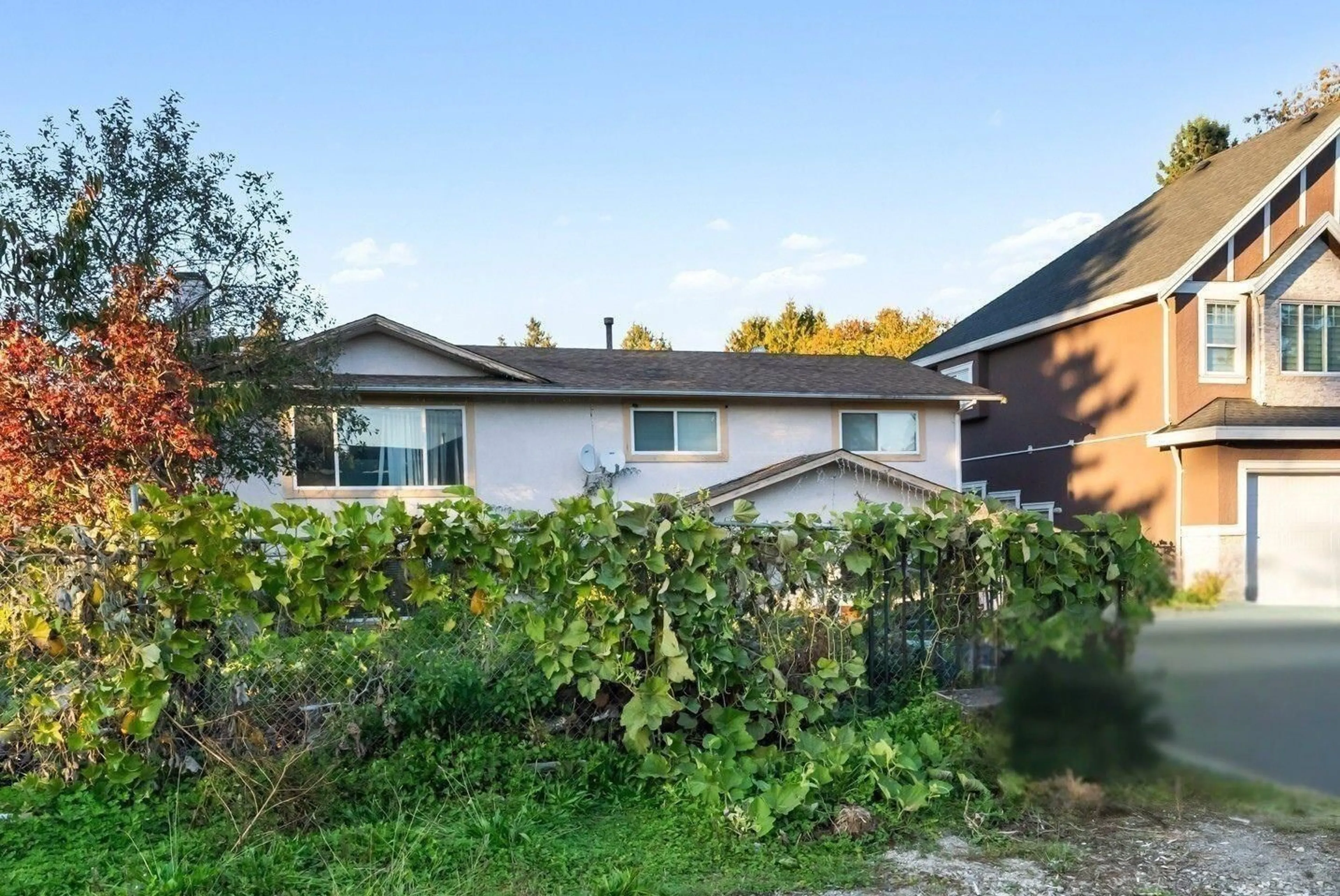 A pic from outside/outdoor area/front of a property/back of a property/a pic from drone, street for 13115 110 AVENUE, Surrey British Columbia V3T2R1