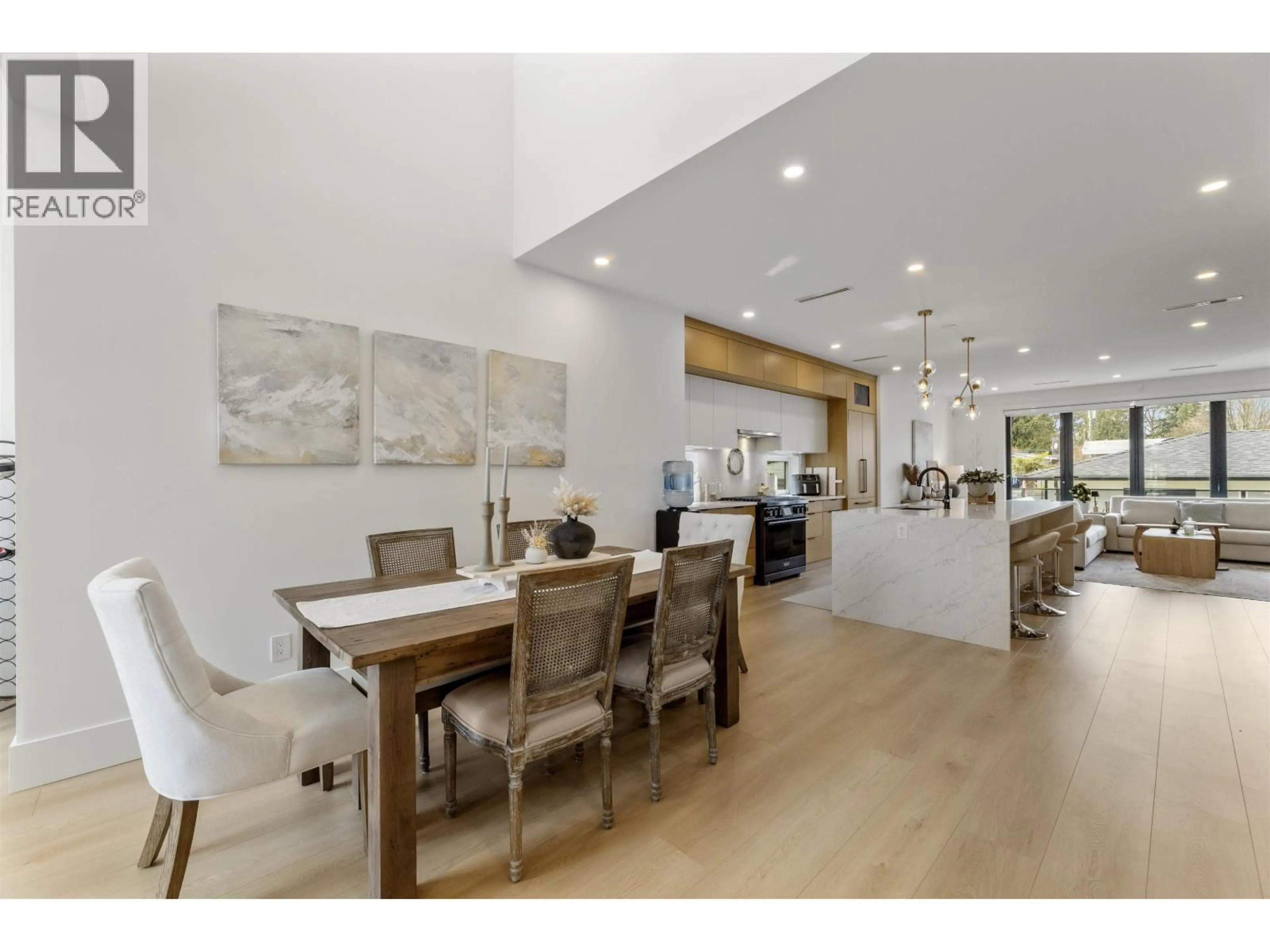 Open concept kitchen, wood/laminate floor for 1707 BLAINE AVENUE, Burnaby British Columbia V5A2L9