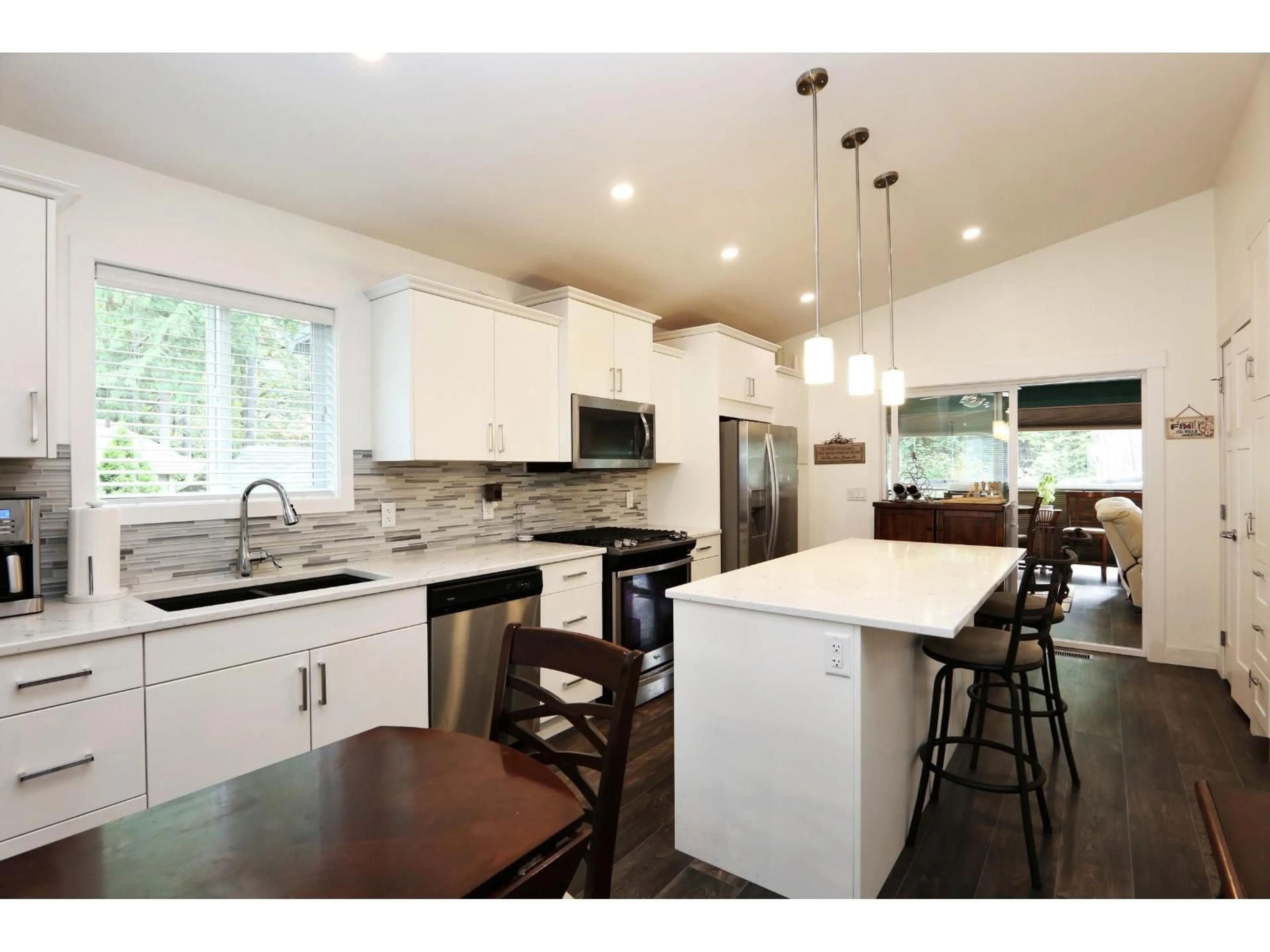 Open concept kitchen, wood/laminate floor for 74 - 53480 BRIDAL FALLS ROAD, Chilliwack British Columbia V0X1X1