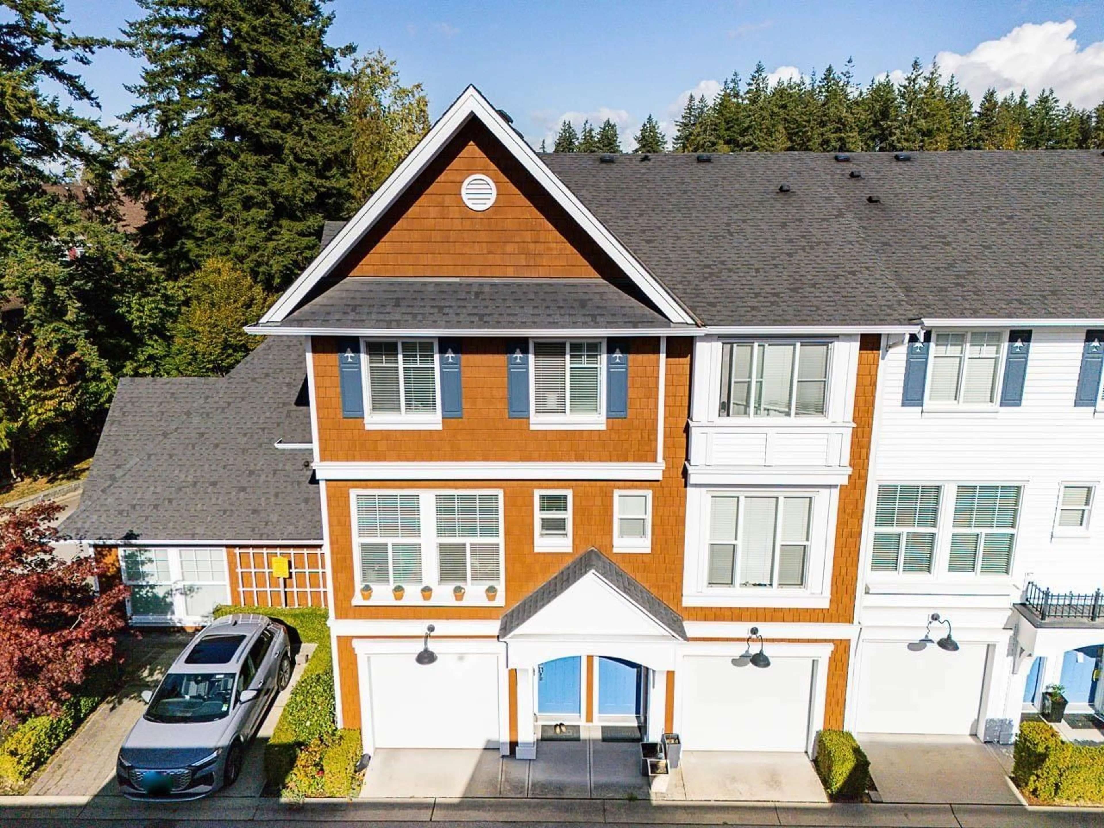 A pic from outside/outdoor area/front of a property/back of a property/a pic from drone, unknown for 1 - 14905 60, Surrey British Columbia V3S1R8