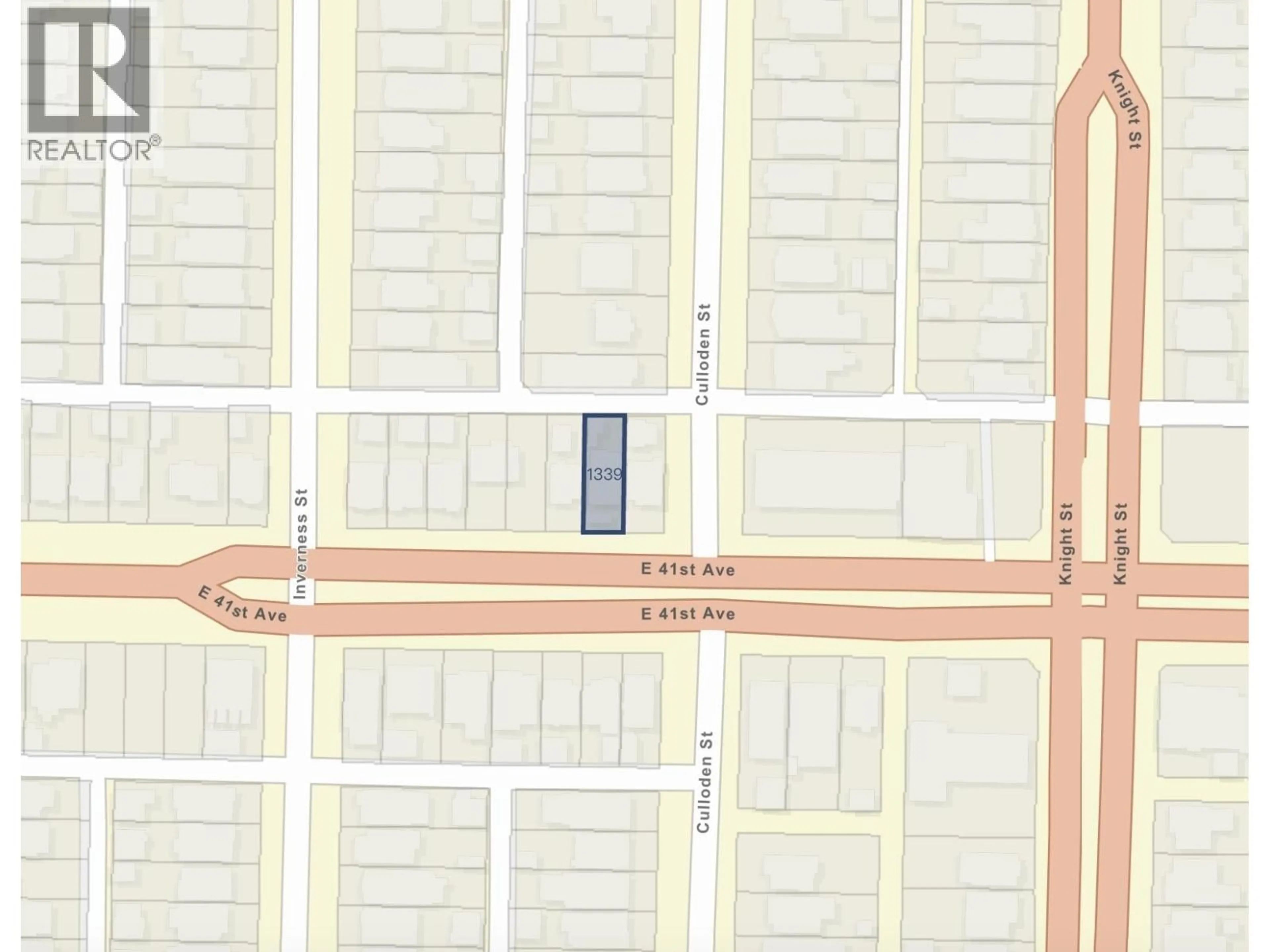 Picture of a map for 1339 41ST AVENUE, Vancouver British Columbia V5W1R5