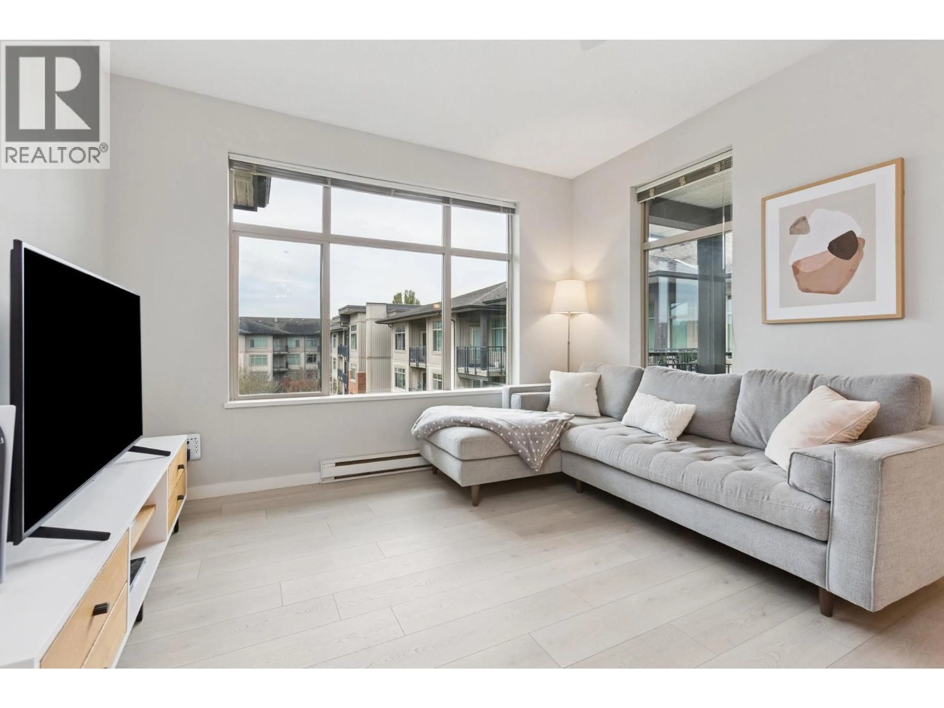 Living room with furniture, unknown for 422 - 9288 ODLIN ROAD, Richmond British Columbia V6X0C3