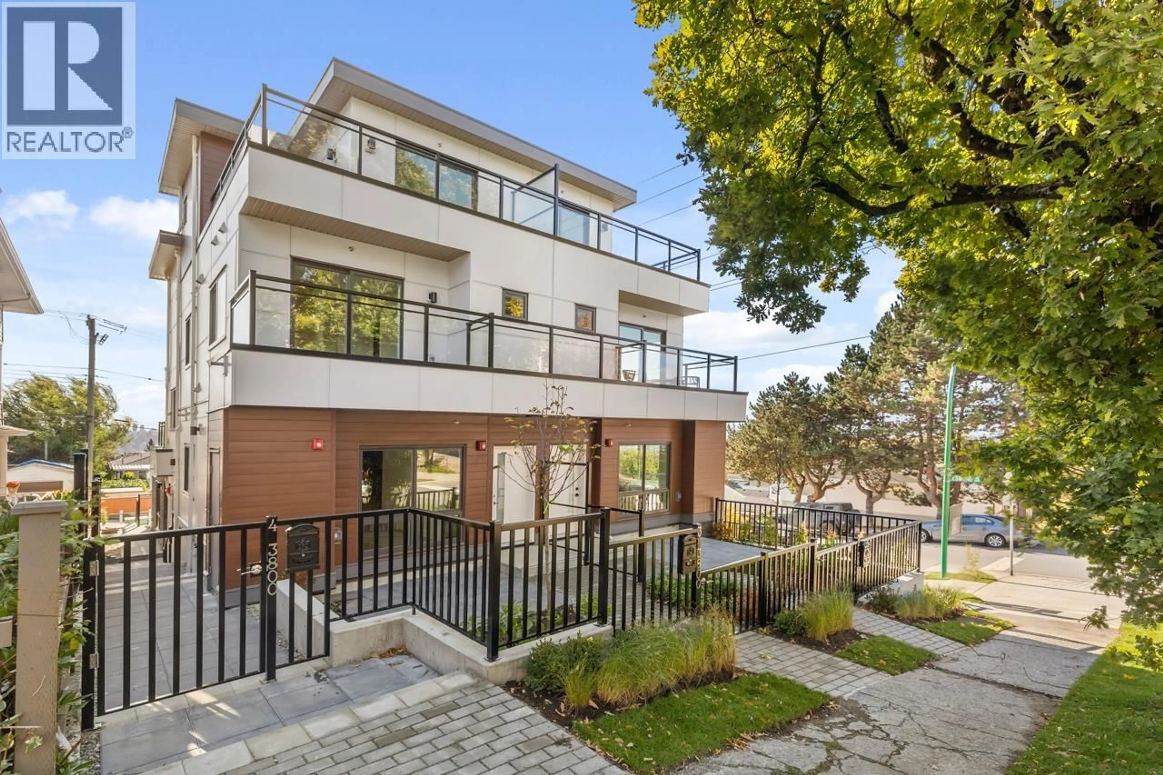 Home with brick exterior material, street for 4 - 3800 PENDER STREET, Burnaby British Columbia V5C2L5