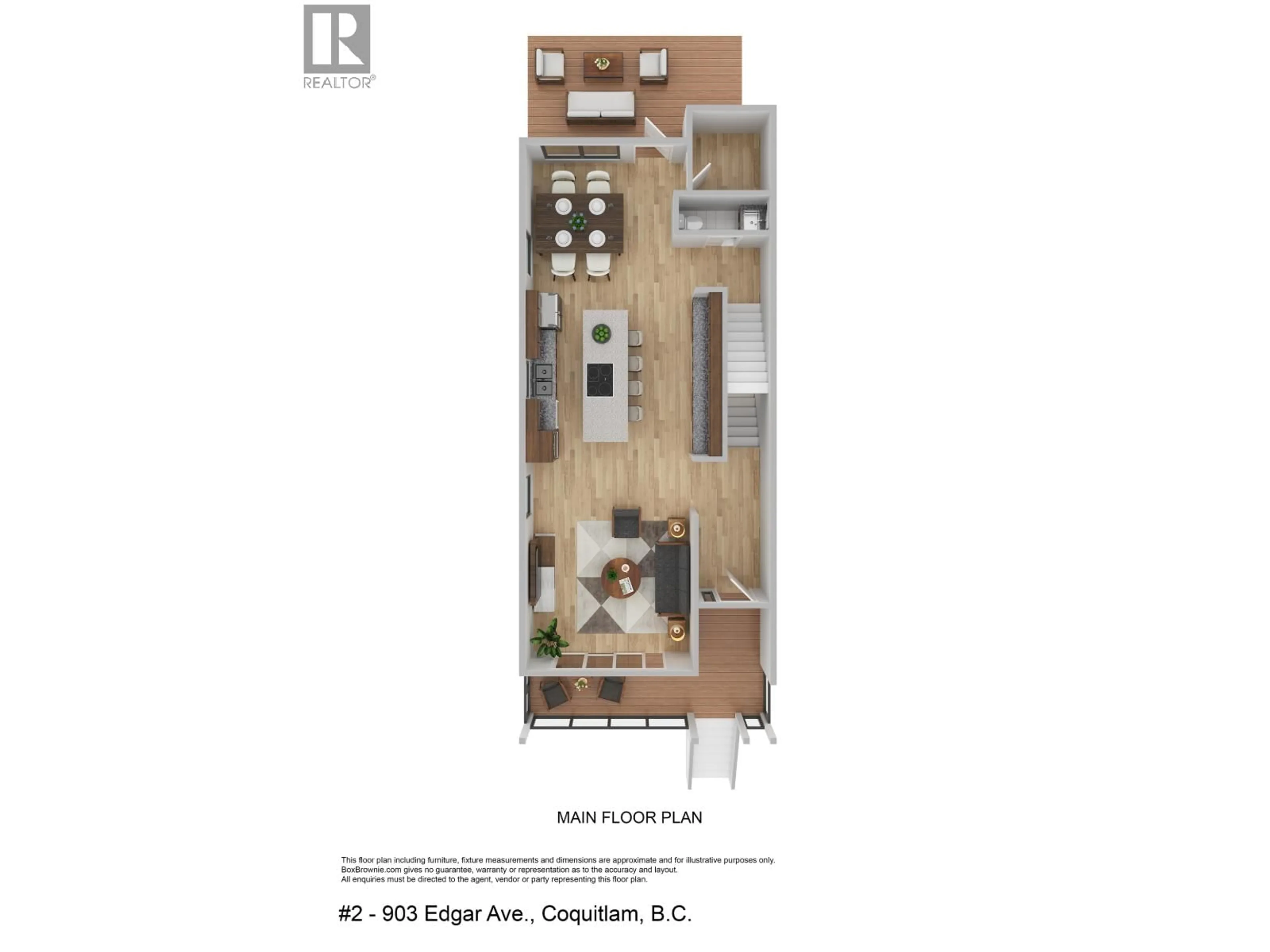 Floor plan for 2 - 903 EDGAR AVENUE, Coquitlam British Columbia V3T2T5