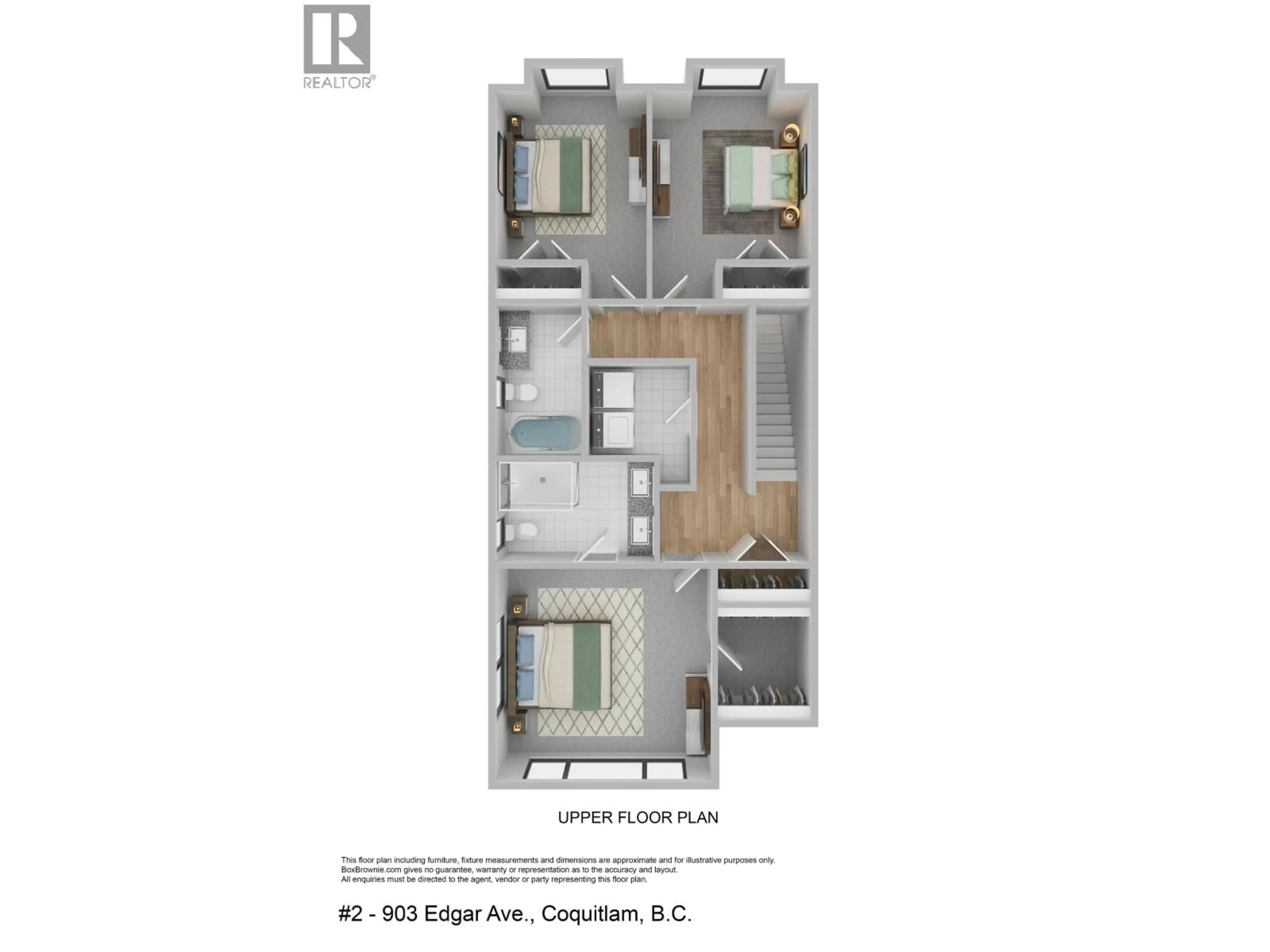 Floor plan for 2 - 903 EDGAR AVENUE, Coquitlam British Columbia V3T2T5