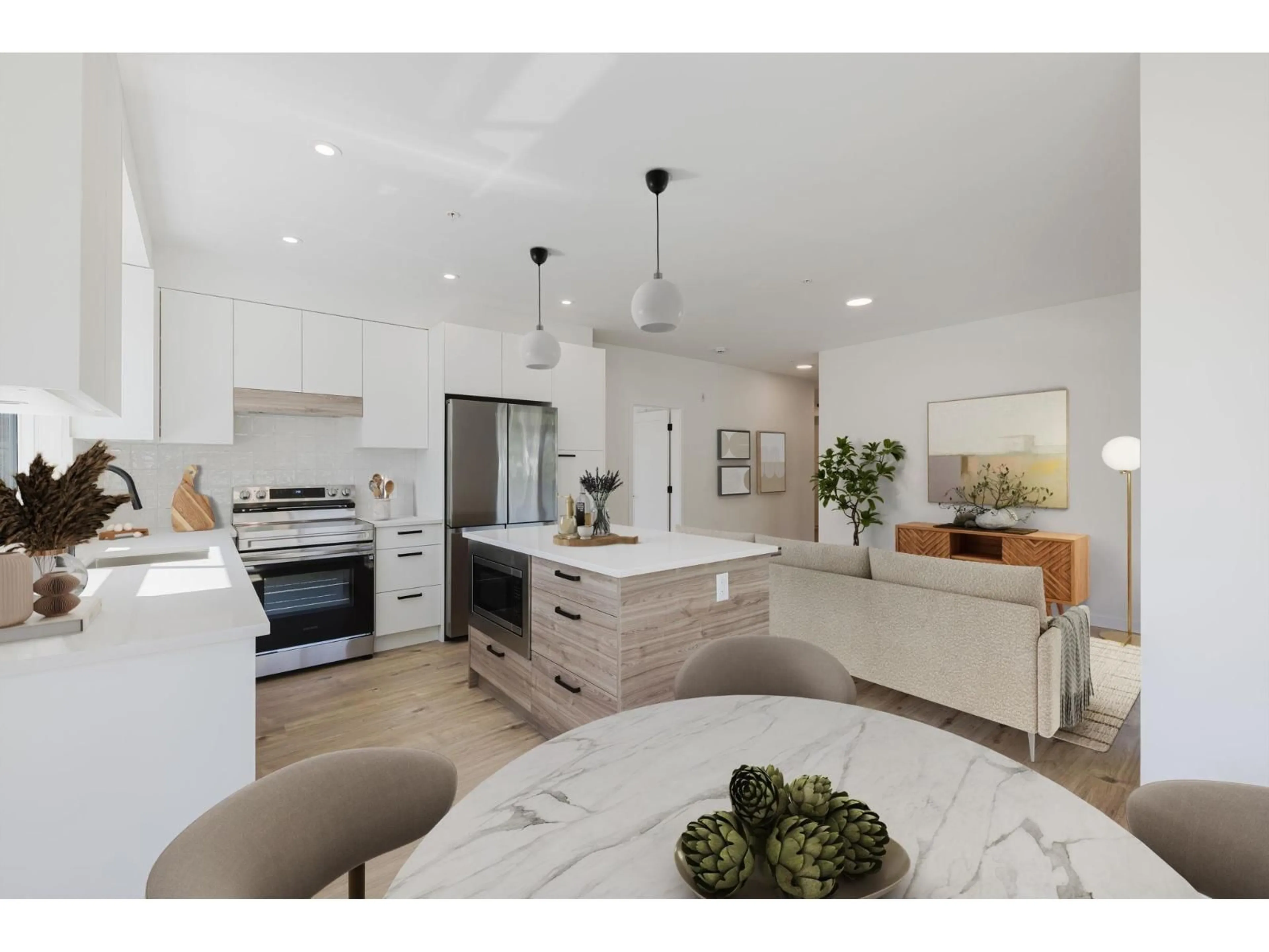 Open concept kitchen, ceramic/tile floor for 111 - 33920 BEST, Mission British Columbia V2V0L9