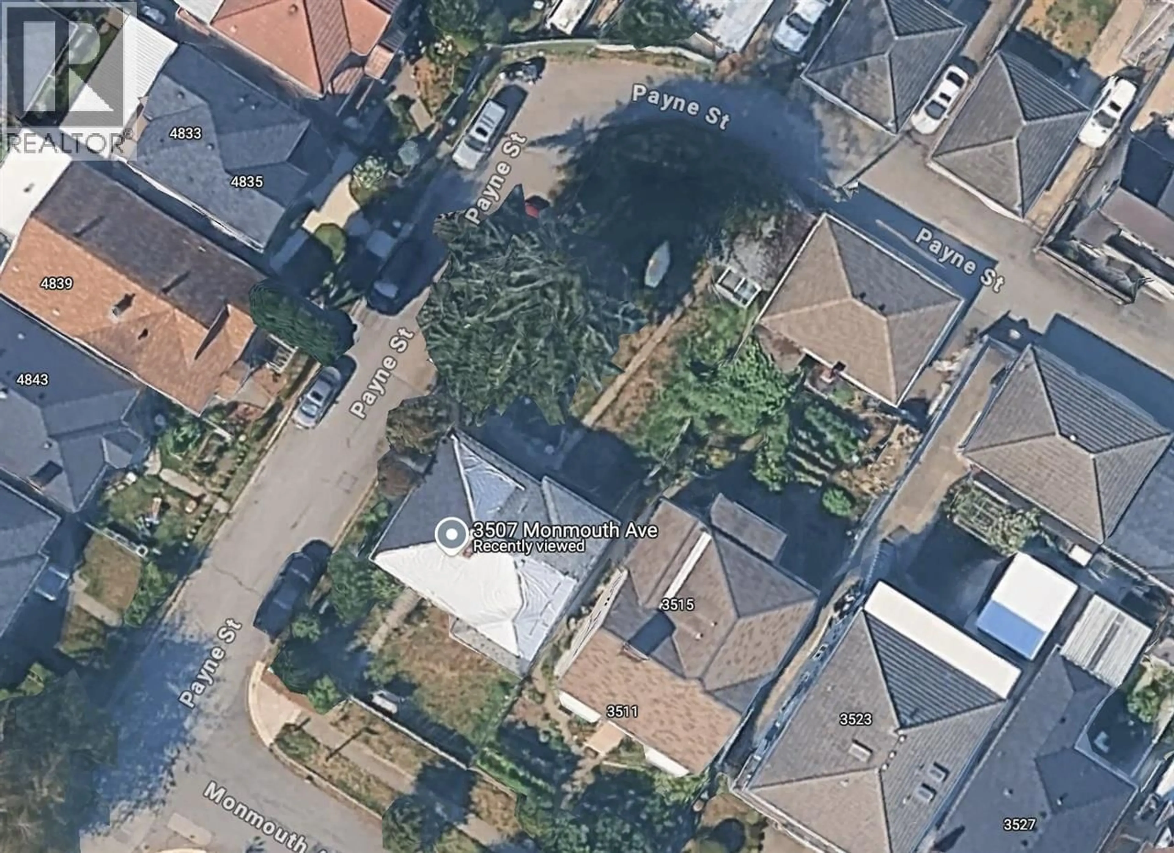 A pic from outside/outdoor area/front of a property/back of a property/a pic from drone, street for 3507 MONMOUTH AVENUE, Vancouver British Columbia V5R5S1