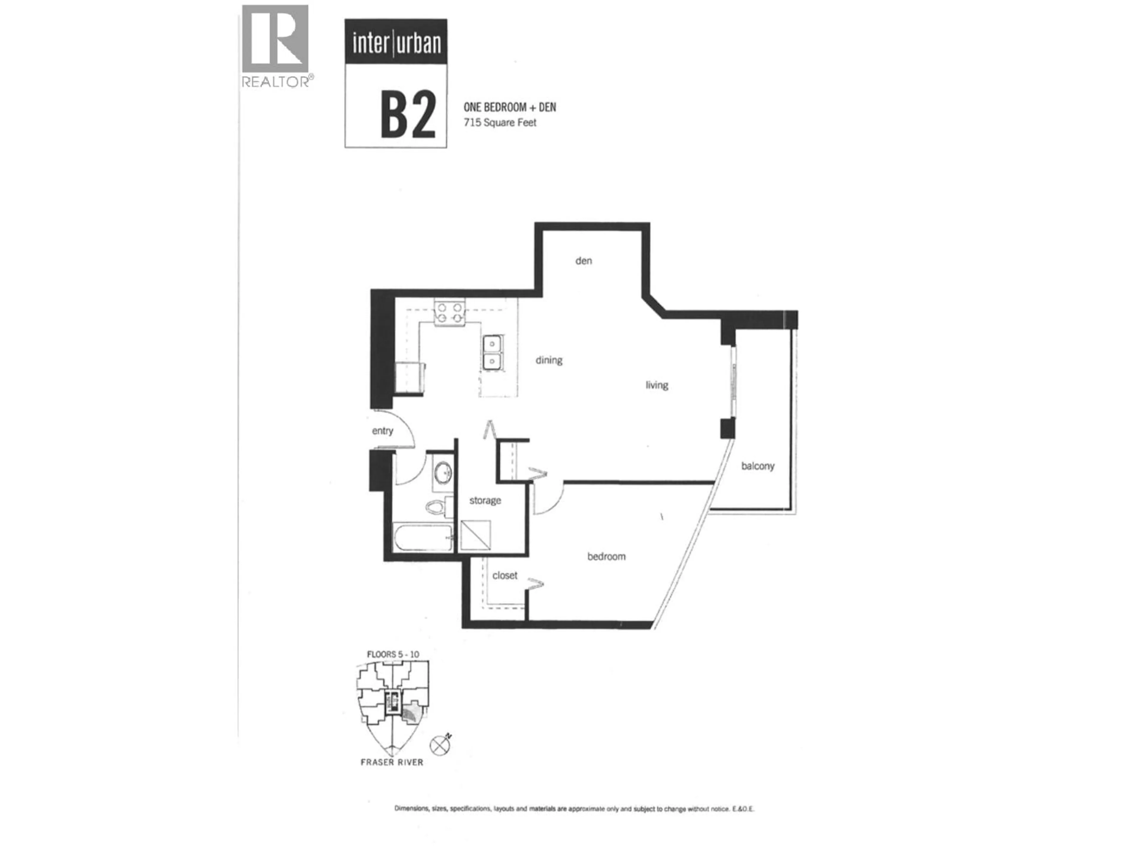 Floor plan for 907 - 14 BEGBIE STREET, New Westminster British Columbia V3M0C4