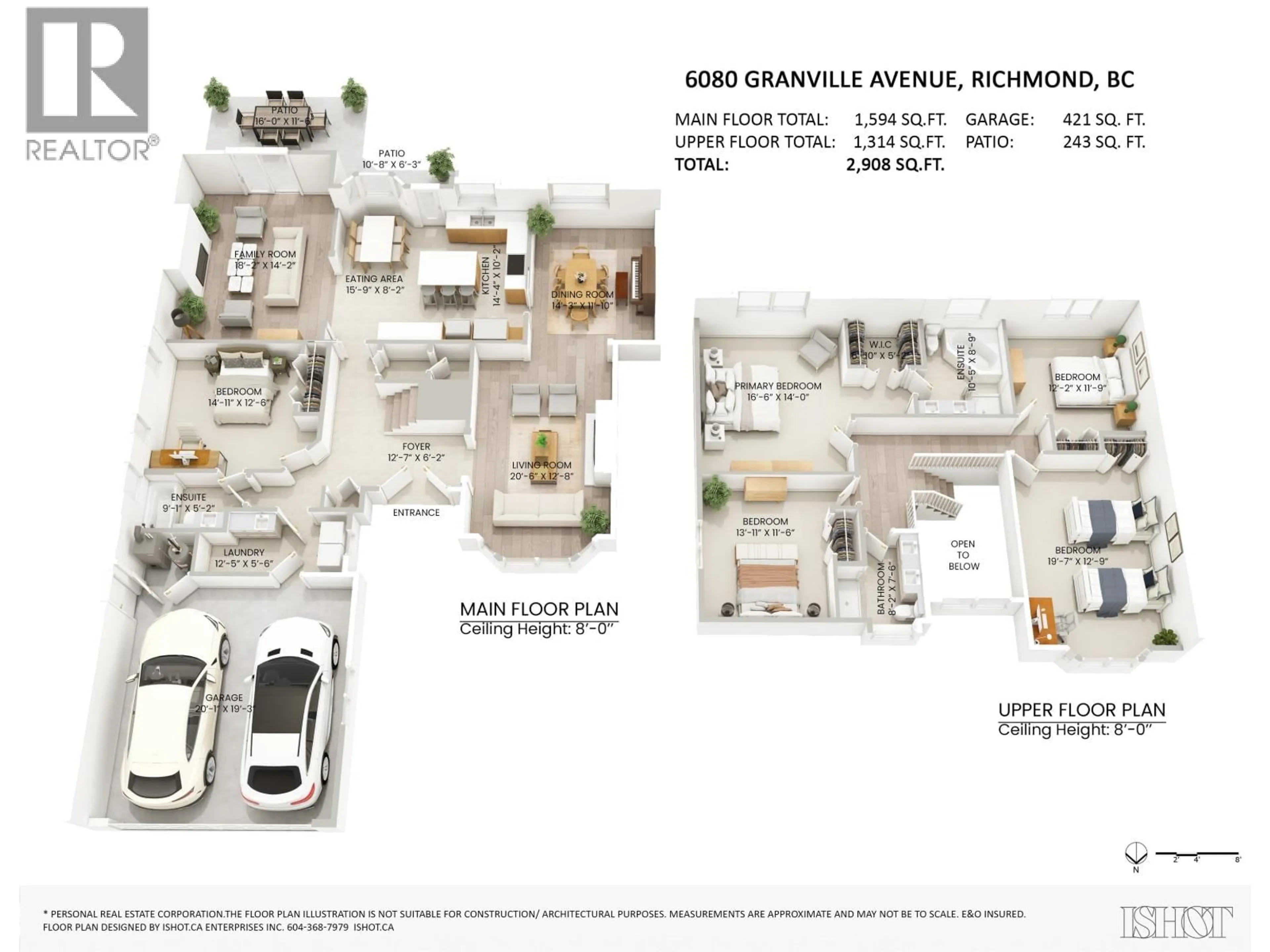 Floor plan for 6080 GRANVILLE AVENUE, Richmond British Columbia V7C1G1