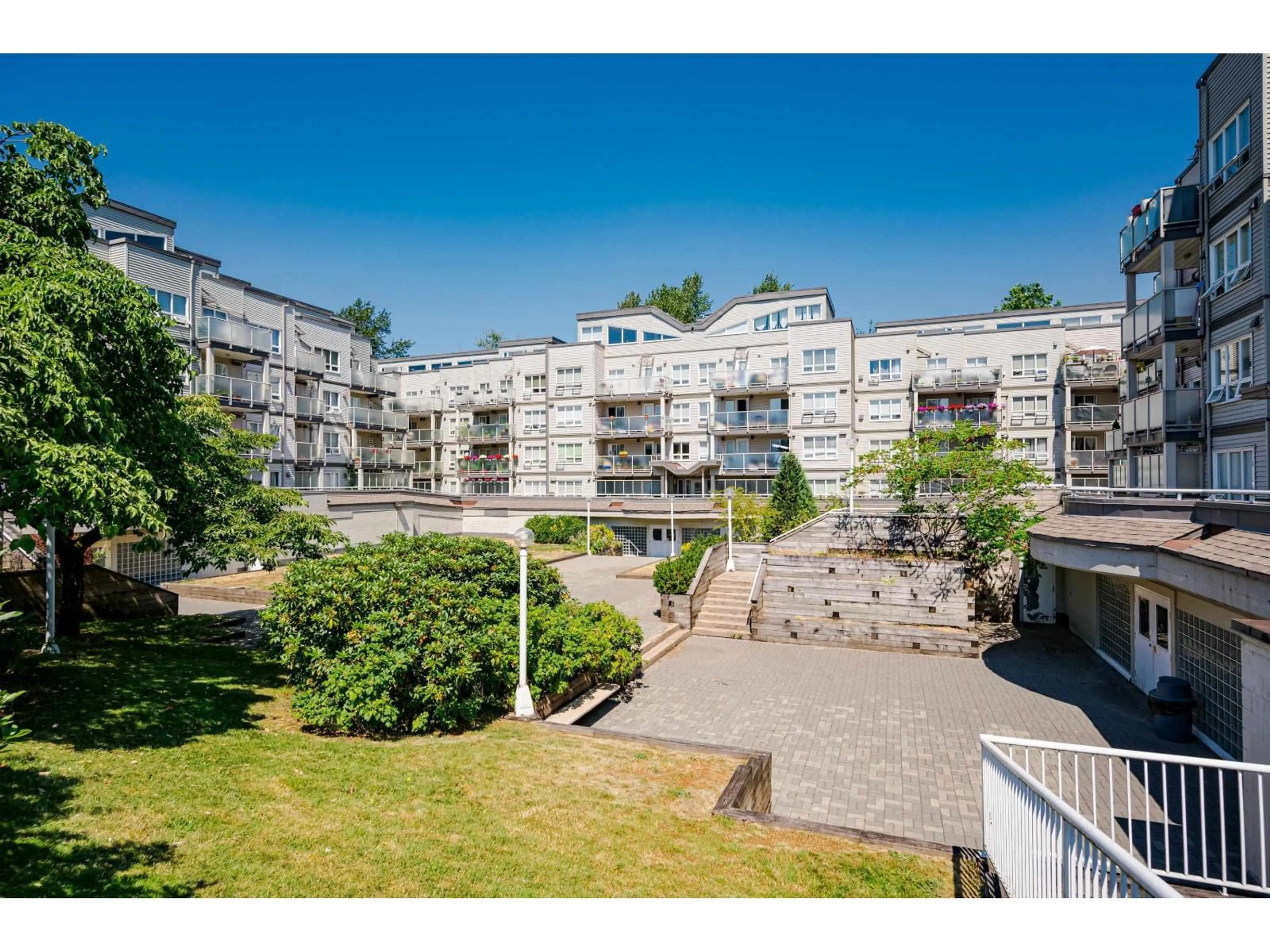A pic from outside/outdoor area/front of a property/back of a property/a pic from drone, city buildings view from balcony for 415 - 14377 103, Surrey British Columbia V3T5V5
