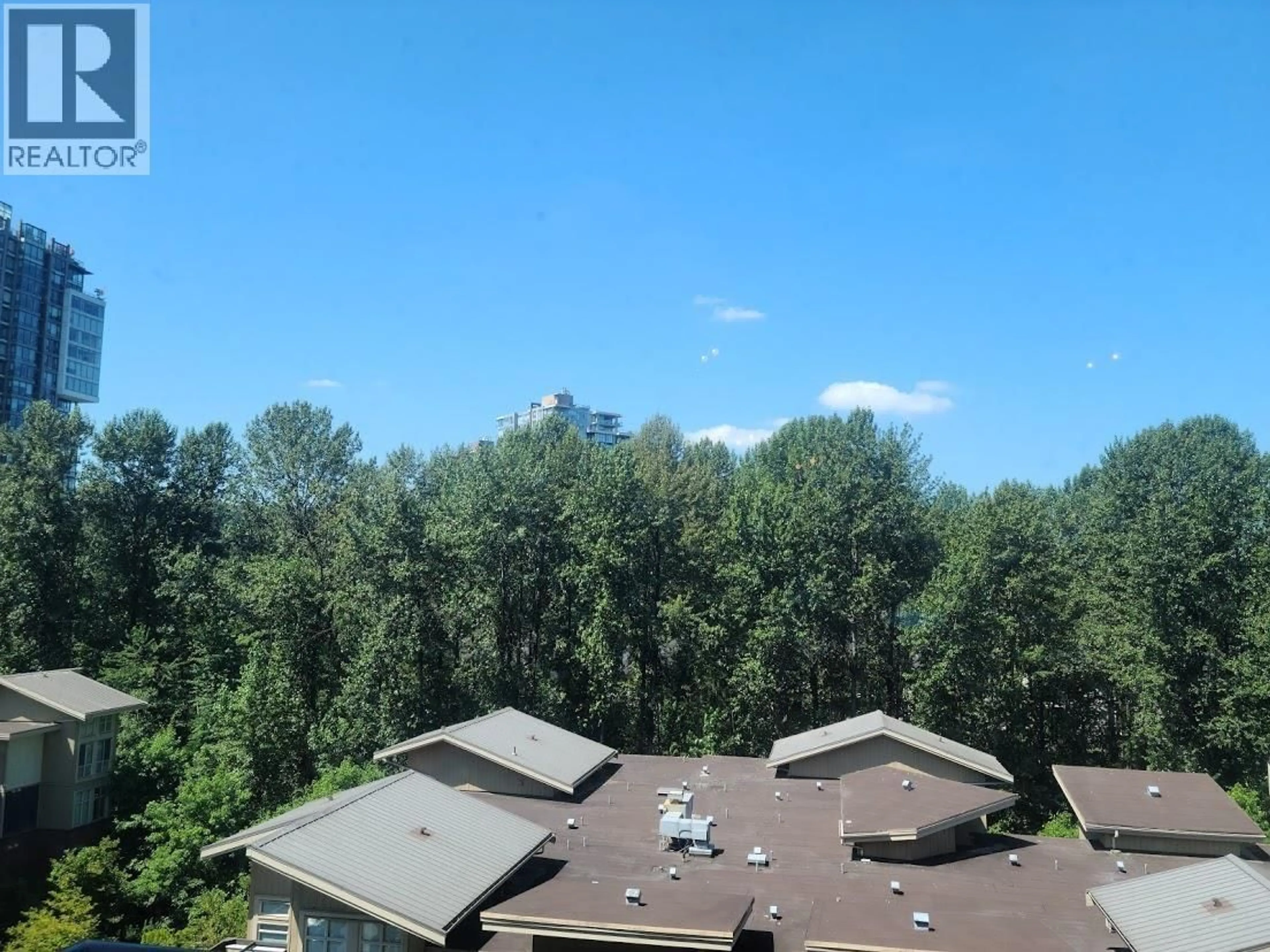 A pic from outside/outdoor area/front of a property/back of a property/a pic from drone, forest/trees view for 613 - 121 BREW STREET, Port Moody British Columbia V3H0E2
